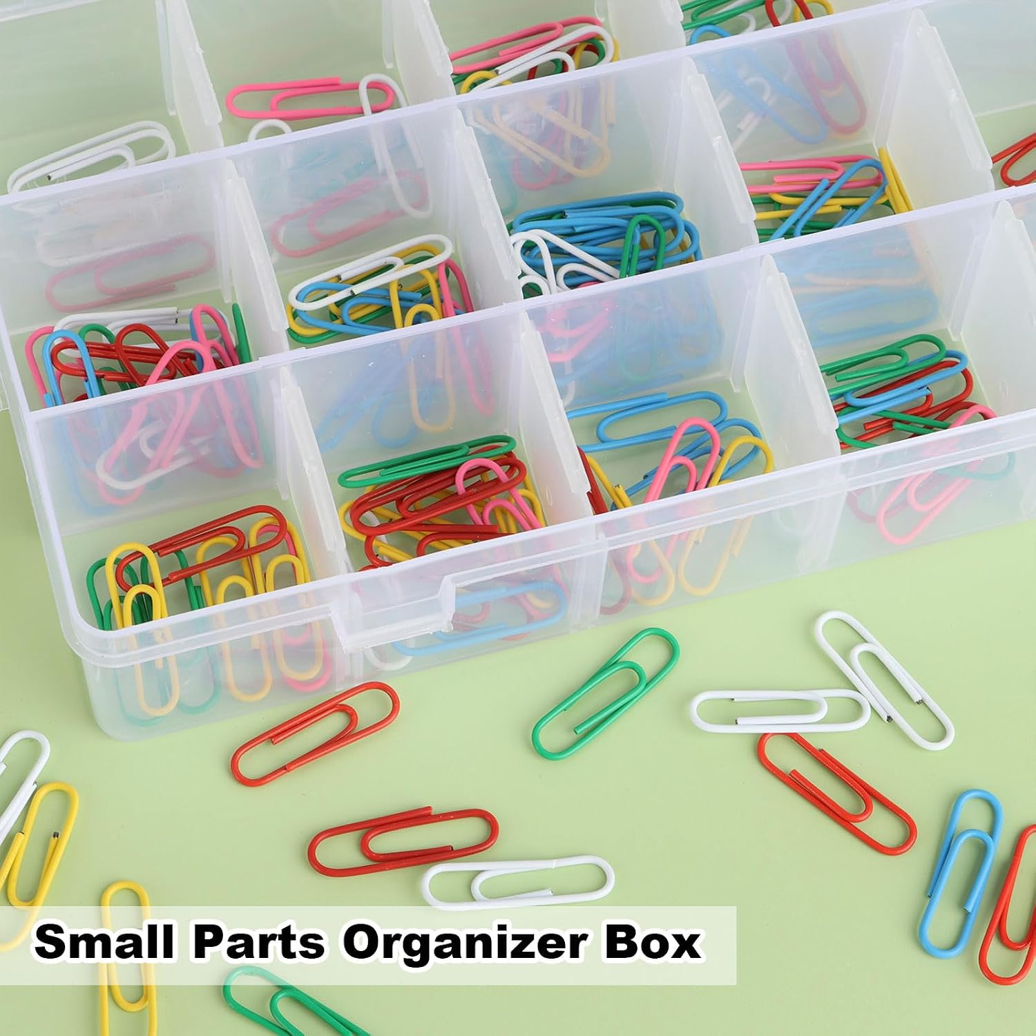 APACALI Plastic Organizer Box with Dividers (18 Grids - 6PCS)