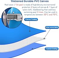 Vista 3 de Piscina redonda ultra grande 1, 2, 3, 4, 5, 6, 7, 8, 9, 10 M, piscinas grandes sobre el suelo, para jardín interior y exterior, piscina azul
