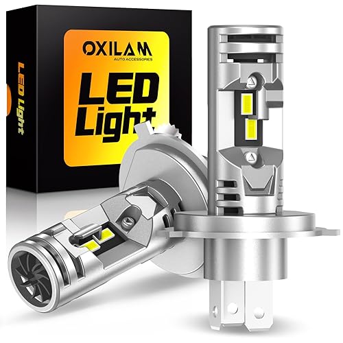 OXILAM 2025 Upgraded H4 9003 Bulb, 26000LM 700% Brighter, 1:1