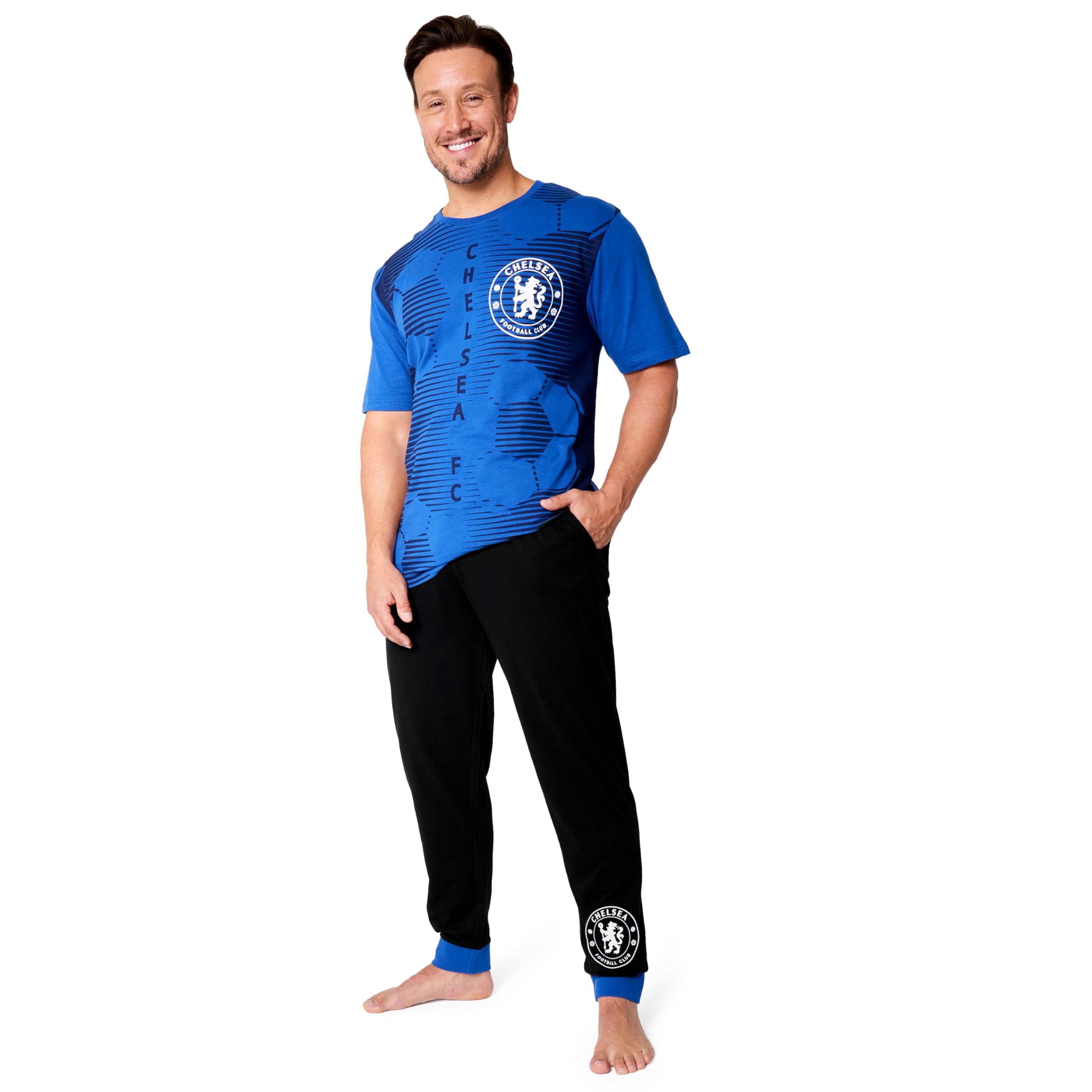 Chelsea FC Mens Pyjama Set - Multi - S