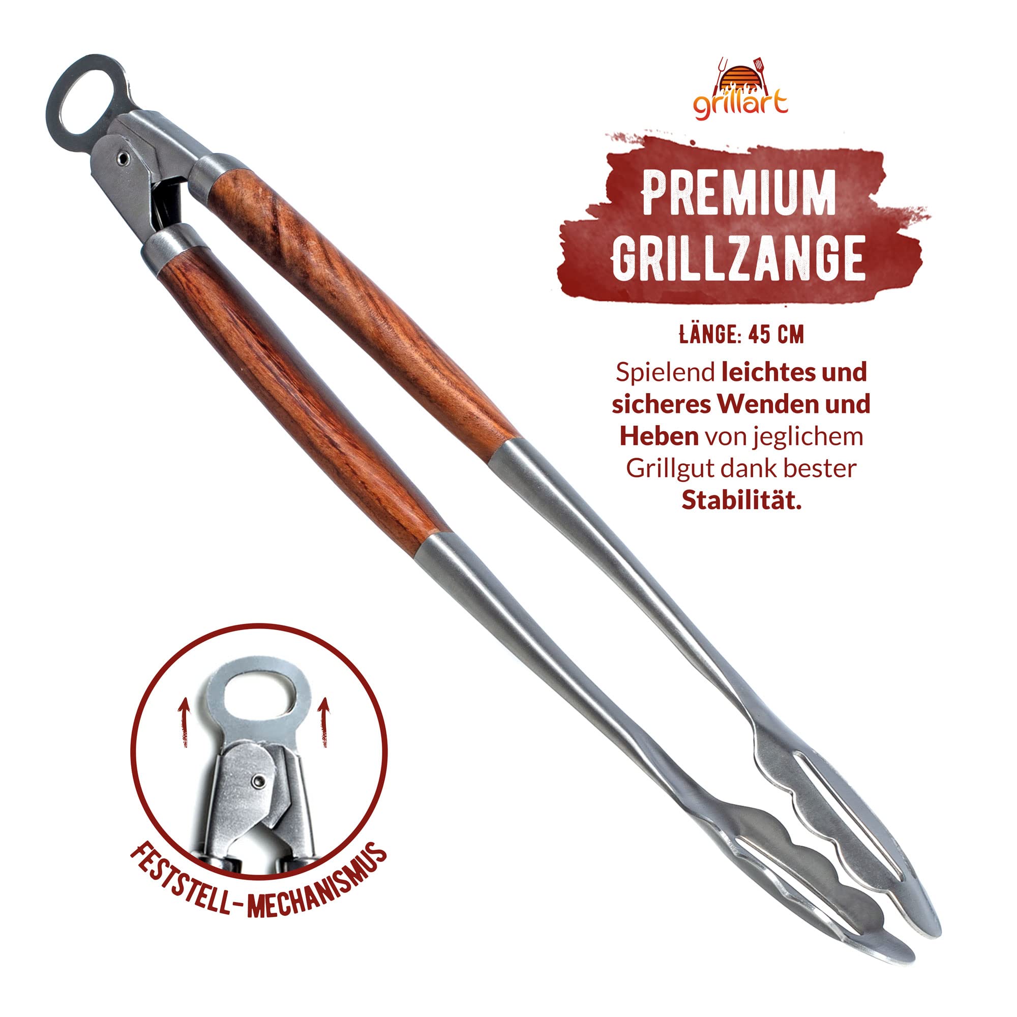 Enders Premium GRILLBESTEK 3-delig, roestvrijstalen set INCL 8786 Grilltang, barbecuespatel, barbecuevork, opvouwbare tas, barbecue-accessoires, gasgrill BBQ, zwart