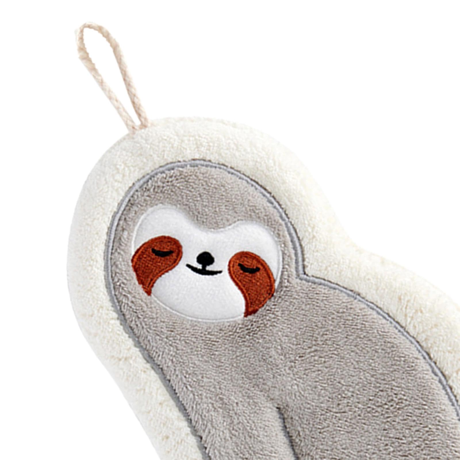 5 Toallas con Diseño de Animales, Toallas Colgantes, Toallas de Microfibra, Toallas de Felpa Suaves Y Absorbentes, Aptas para Niños, Baño Y Cocina.