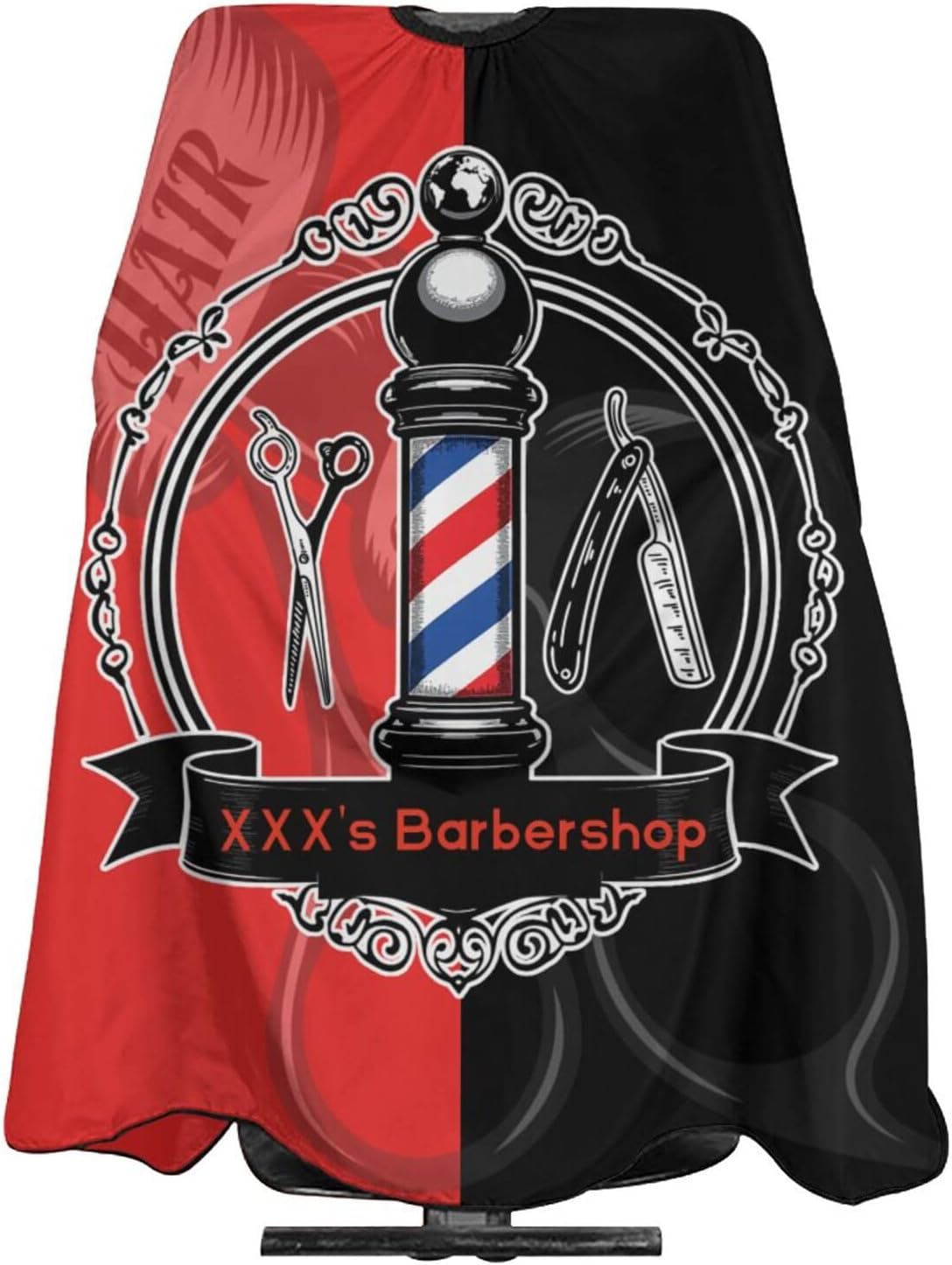 Custom Barber Cape Hairdresser Cape, Add Your Photo Text Logo Personalized Salon Cape for Men, Customized Hair Cutting Cape for Home Salon Barbershop