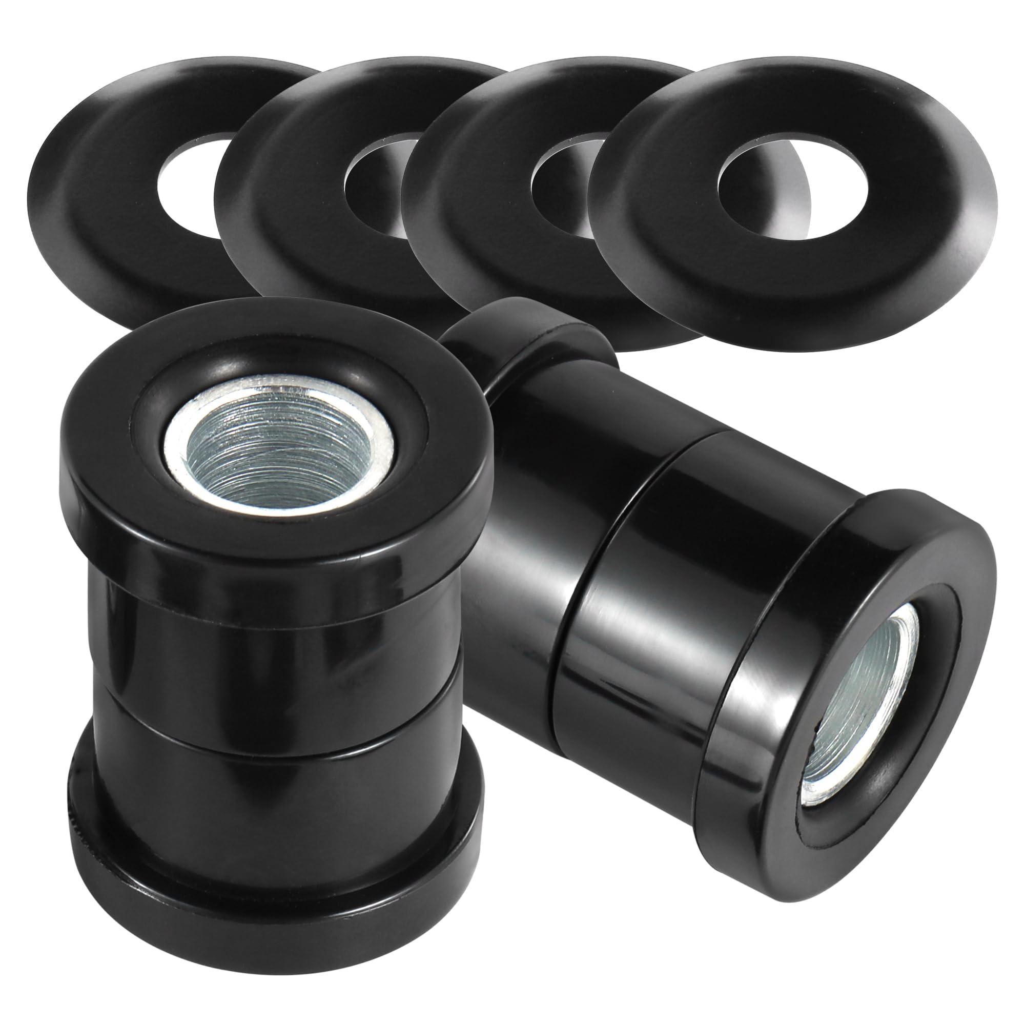 MoKitDora Black Softail Dyna Sportster Handlebar Riser Bushings Damper Kit for Harley 1973-2017 Softail Dyna FXR 1973-up Sportster XL