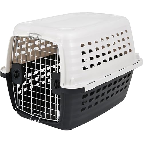 Petmate Compass Kennel, 20-30LBS, PEARL WHITE/BLACK, Model:41033, Made in USA