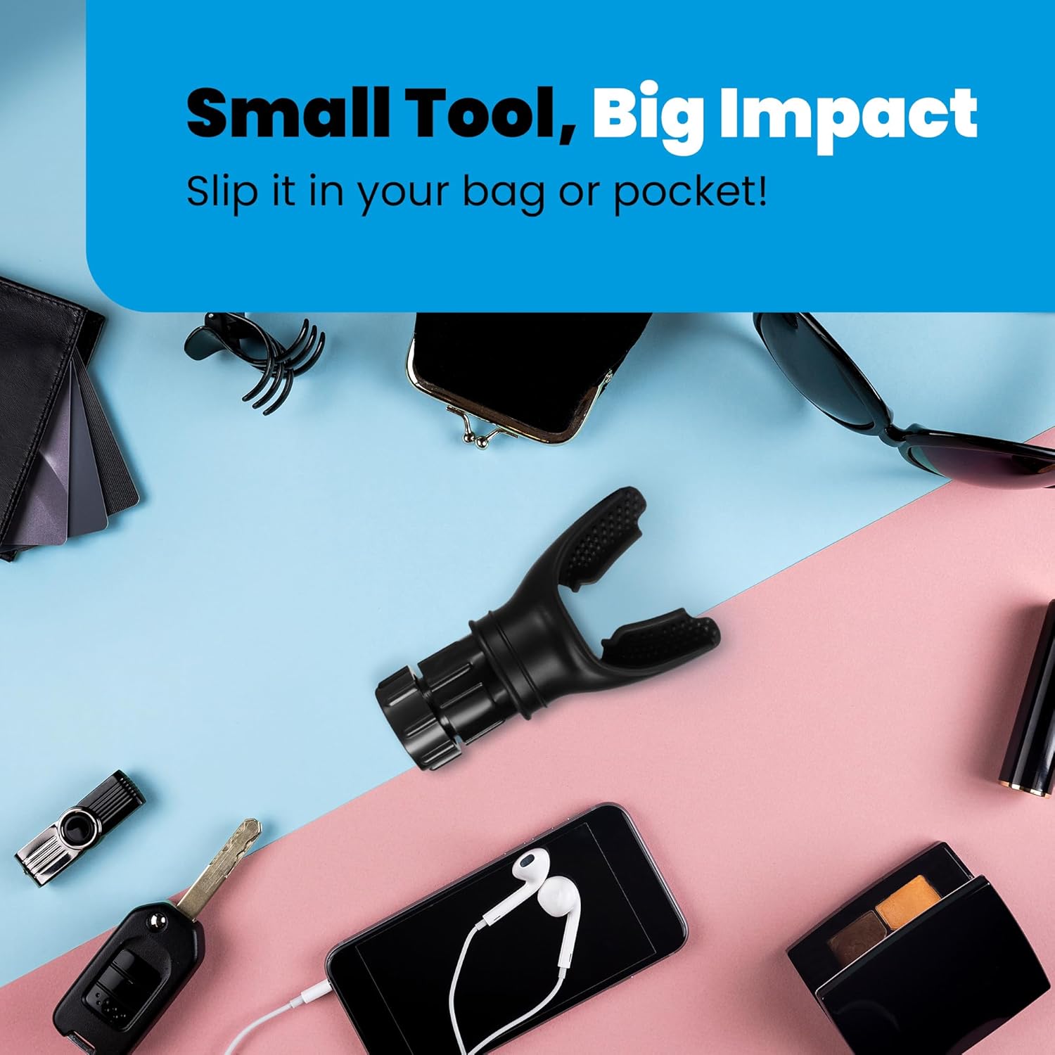 Oxy Respiratory Trainer | Breathe Easier with Stronger Lungs | Made with High Grade Silicone | Breathing Exercise Device for Lungs | Portable | Adjustable Resistance Settings | Black