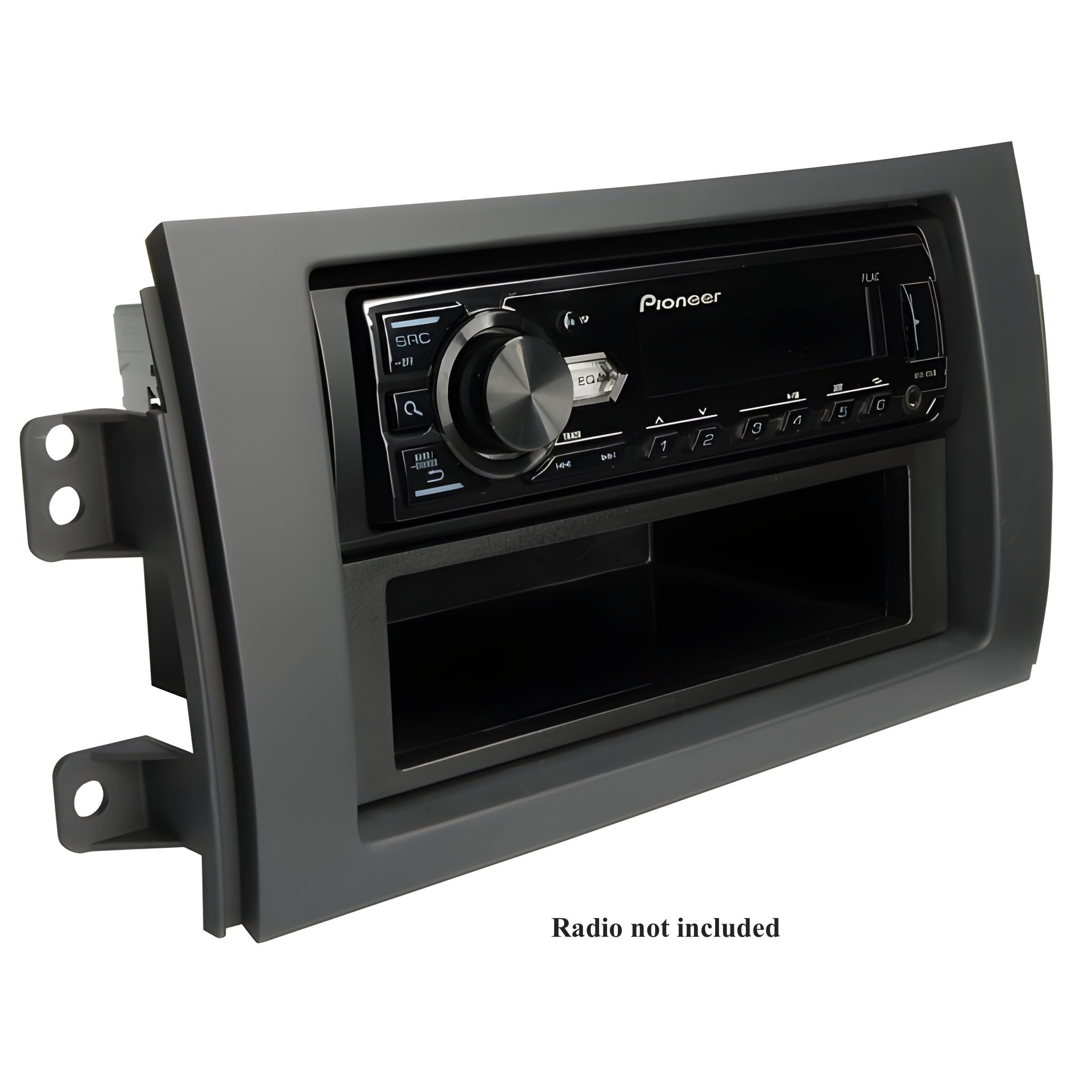 Sound Way Kit Montaggio Adattatore Autoradio, Mascherina 1 DIN / 2 DIN Compatibile con Suzuki SX4 2007-2014 /Fiat Sedici 2006-2014