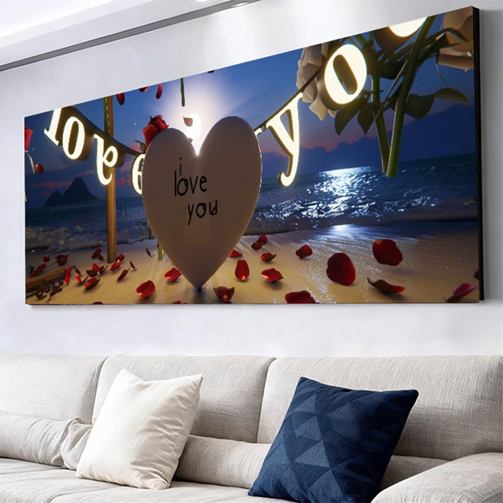 Diamentowe malowanie płatek diamentowy obraz dla dorosłych miłość haft diamentowy duży rozmiar 180 x 60 cm, DIY malarstwo diamentowe aktywność ręczna płótno ścieg krzyżykowy kryształowe obrazy