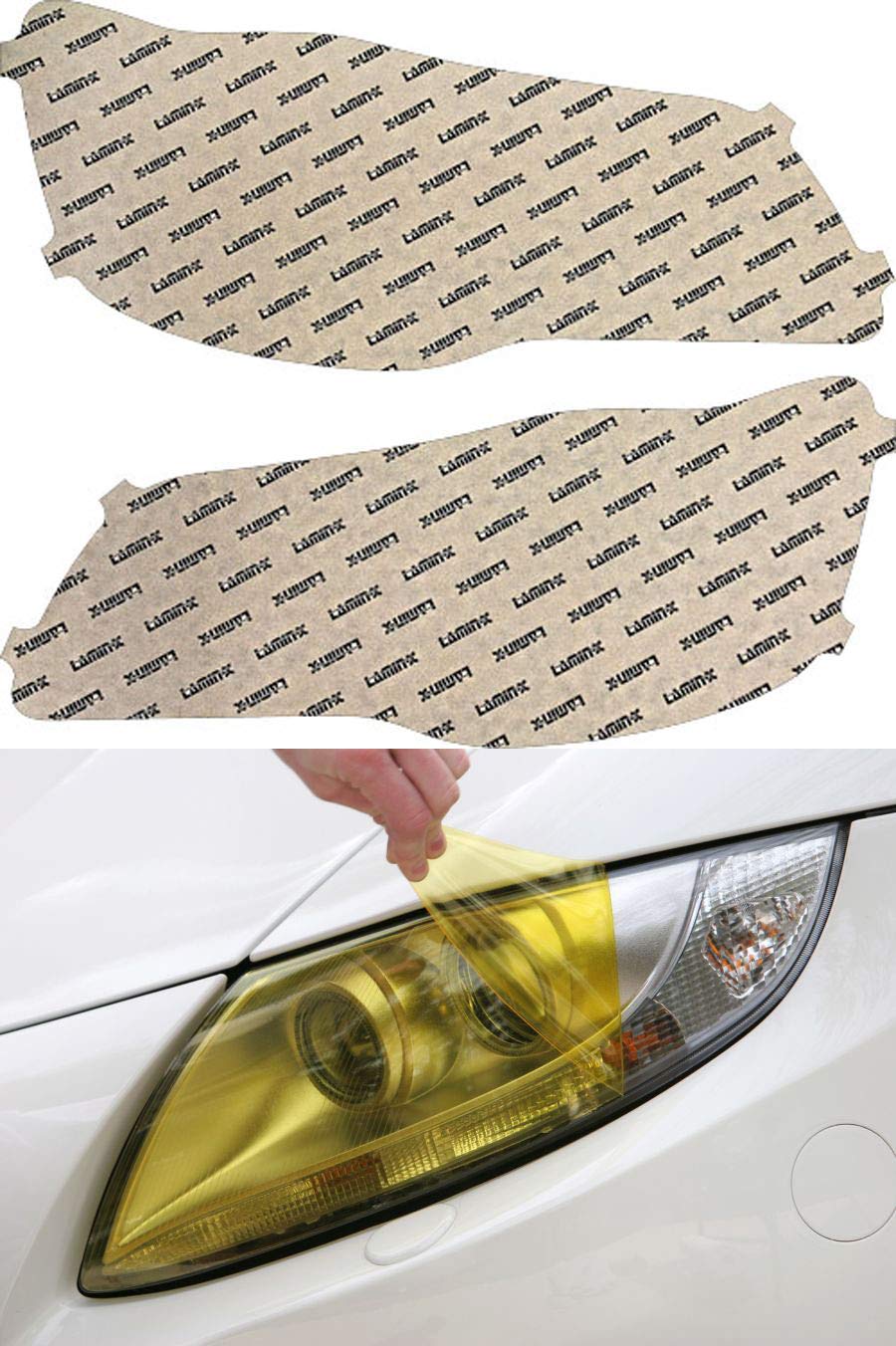 Lamin-x Custom Fit Yellow Headlight Covers for Chrysler 300 (11-14)