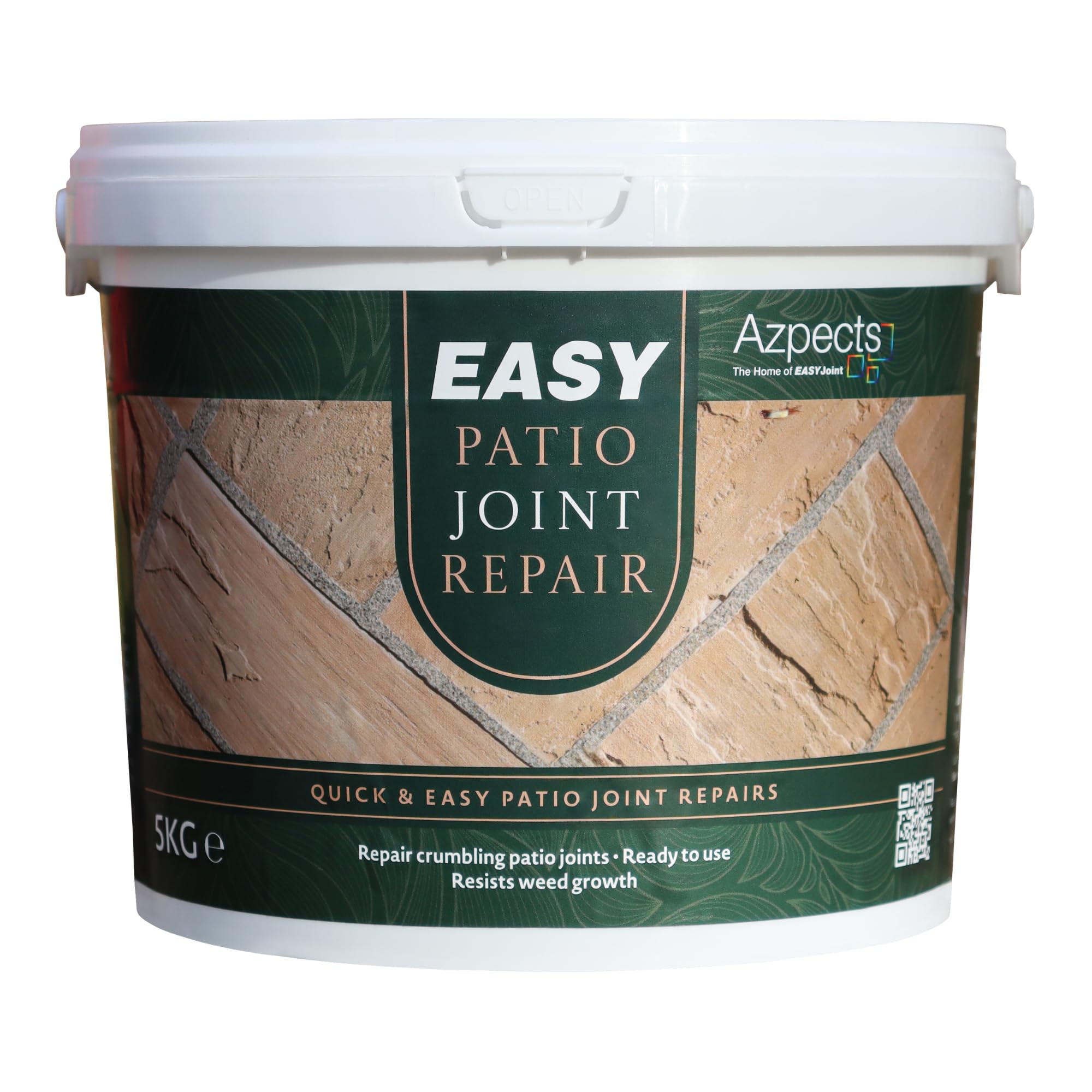 EASYPatio - Patio Joint Repair for Outdoor Use on Patios, Paths & Pavements. 5kg Strong & Durable Water-Activated Ready Mixed Joint Filler Compound for Repair of Garden Slabs. Resists Weed Growth.