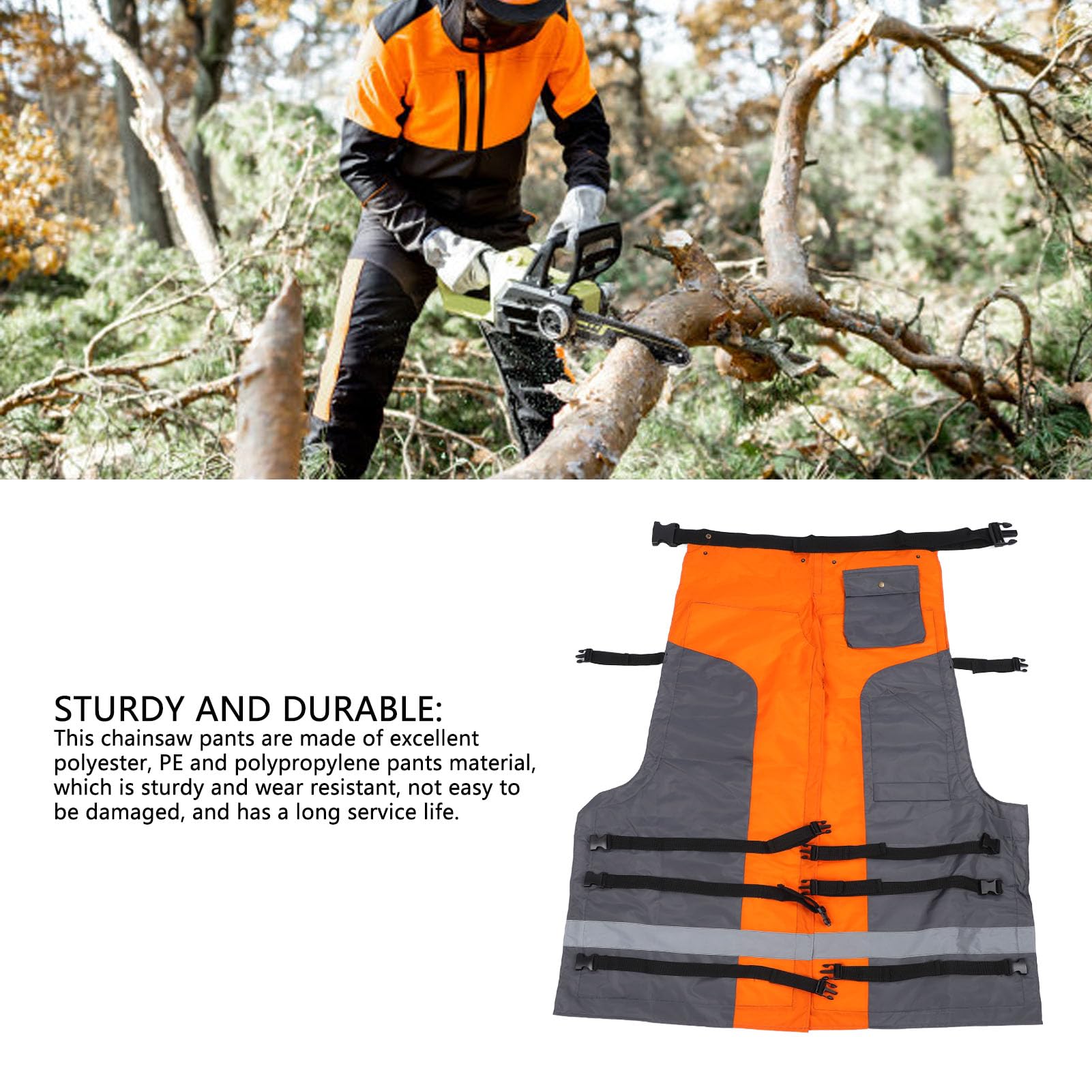 Xiuganpo Chainsaw Pants for Men, Elastic Forest Worker Chainsaw Protective Pants Chainsaw Safety Equipment for Welders Forestry Workers Blacksmiths and Construction