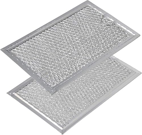 Filtros de grasa de microondas de aluminio compatibles para GE WB06X10608 AFF77-M 2 unidades
