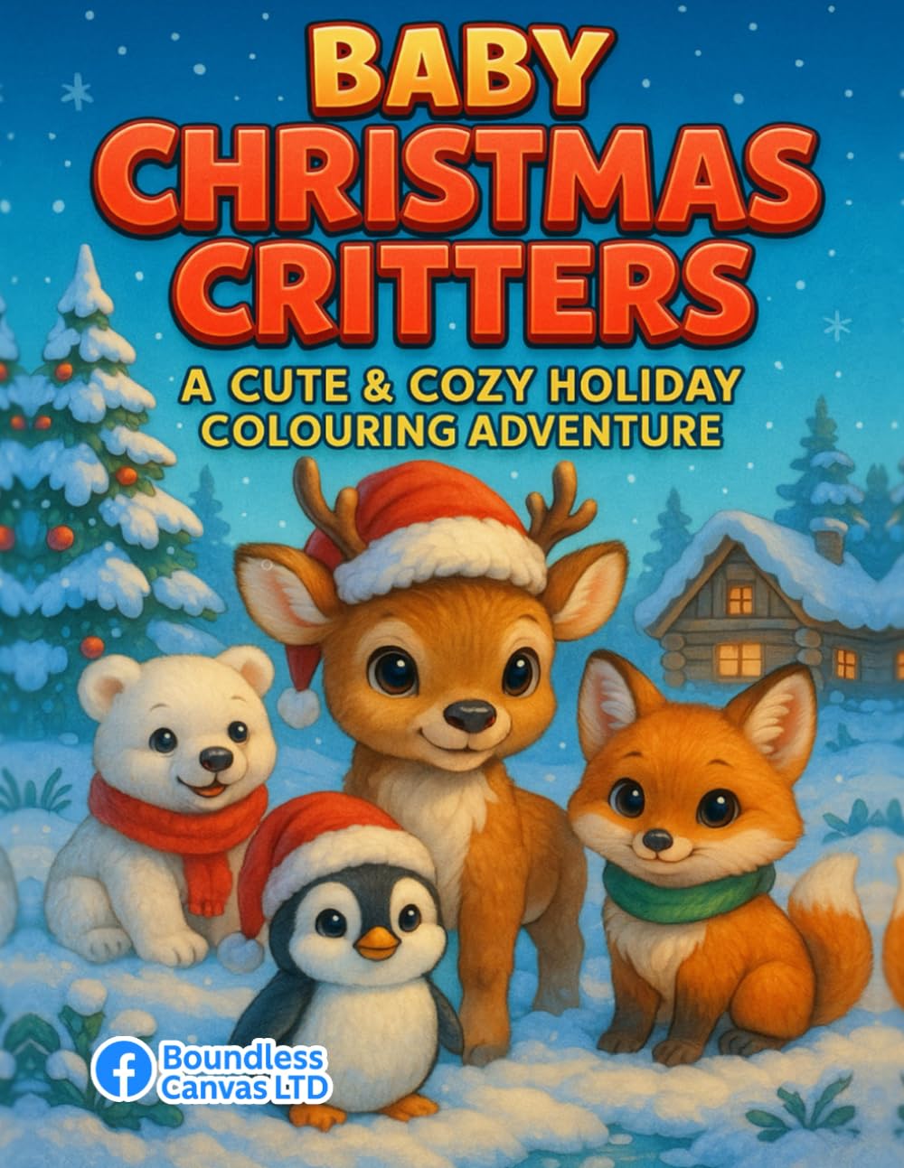 Baby Christmas Critters - A Cute And Cozy Holiday Colouring Adventure - 8.5 x 11 Inches