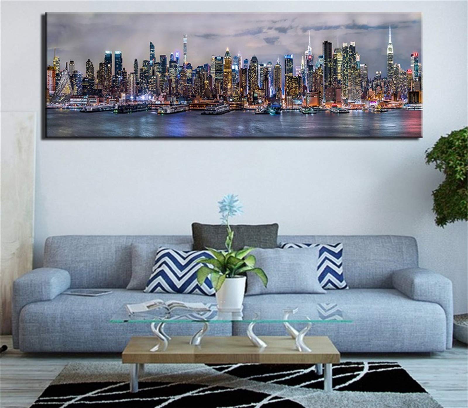 Broderie diamant 5D paysage de ville large size le cadeau creatif ideal pour amateurs d'art