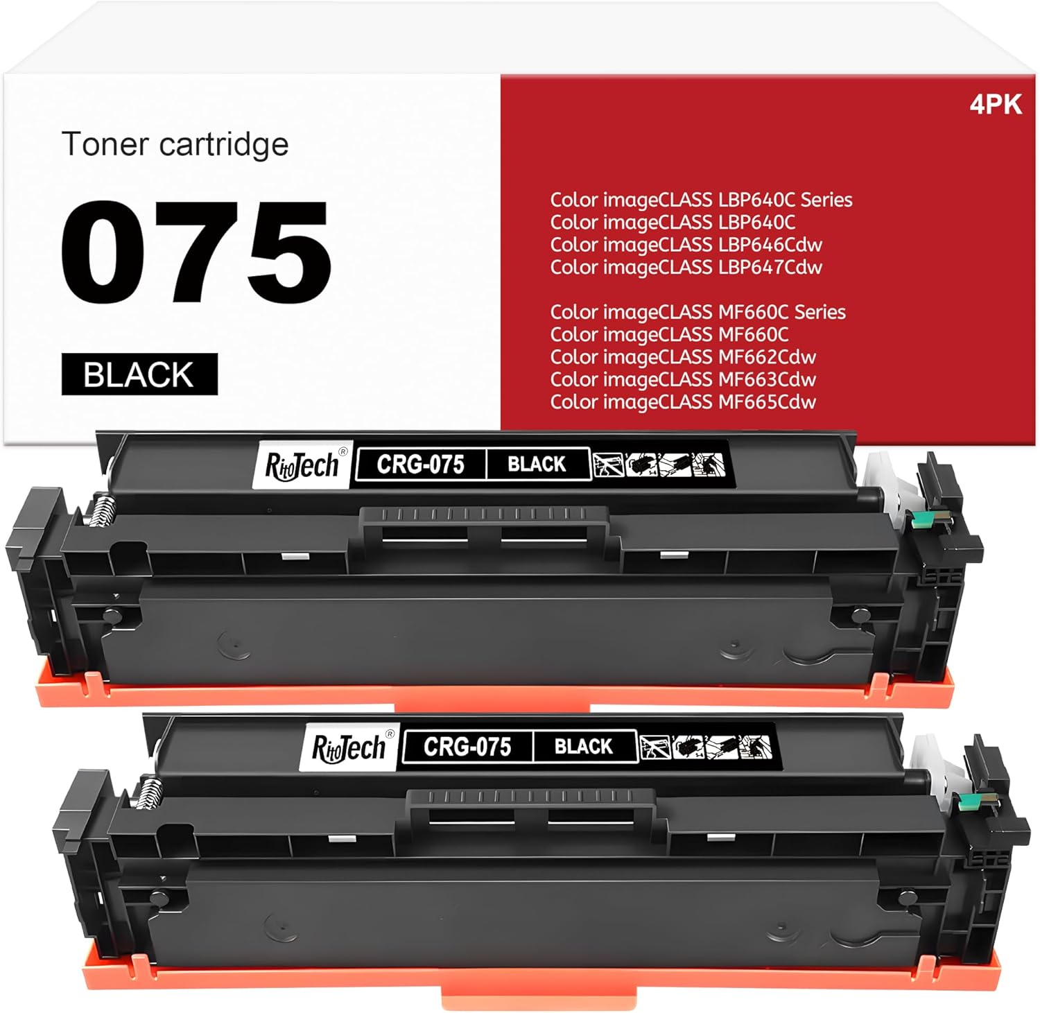 075 Black Toner Cartridge,for Canon 075 075H Replacement for Canon ImageCLASS LBP646Cdw LB647Cdw MF662CdW MF663Cdw MF664Cdw MF665CdW Printer