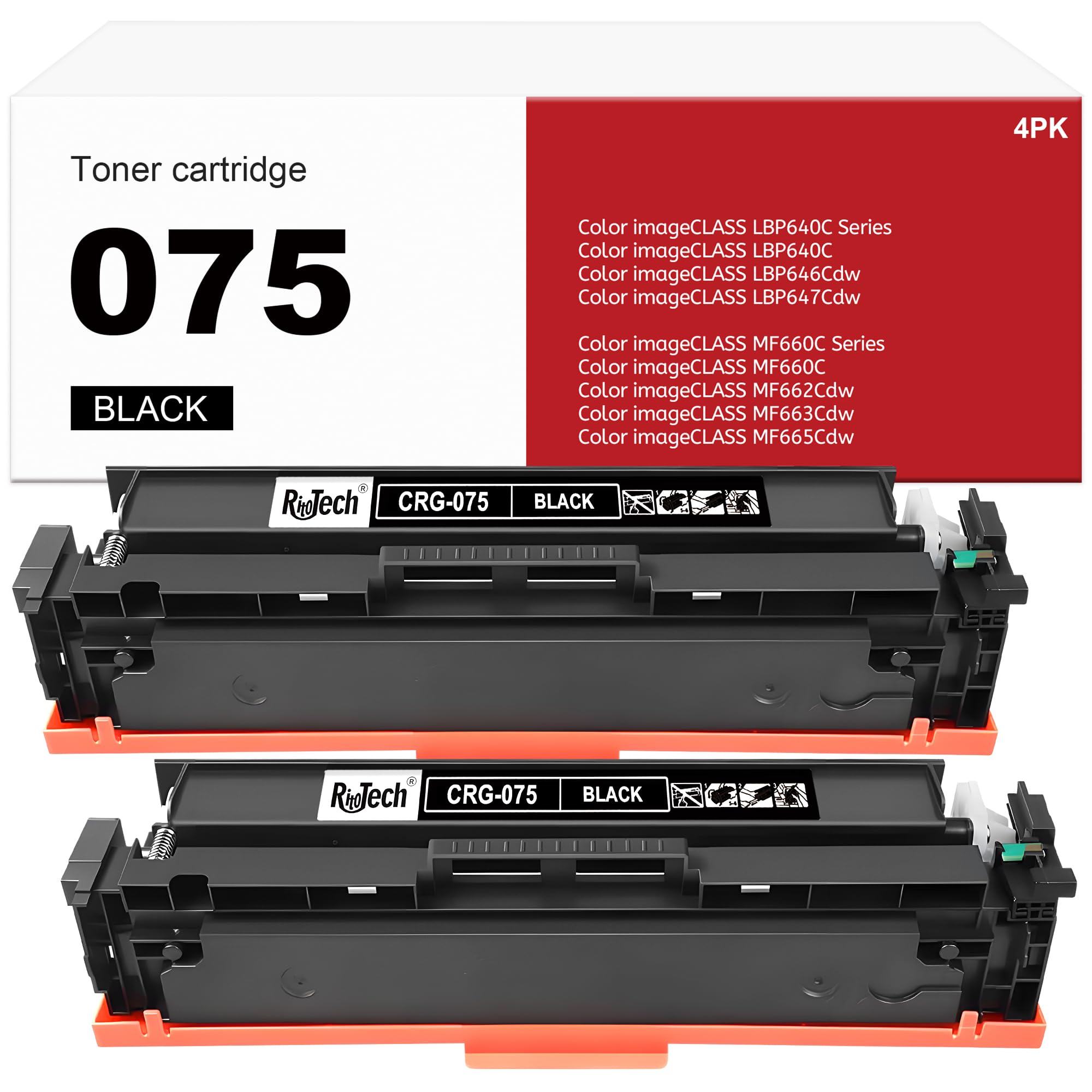Photo 1 of 075 Black Toner Cartridge,for Canon 075 075H Replacement for Canon ImageCLASS LBP646Cdw LB647Cdw MF662CdW MF663Cdw MF664Cdw MF665CdW Printer