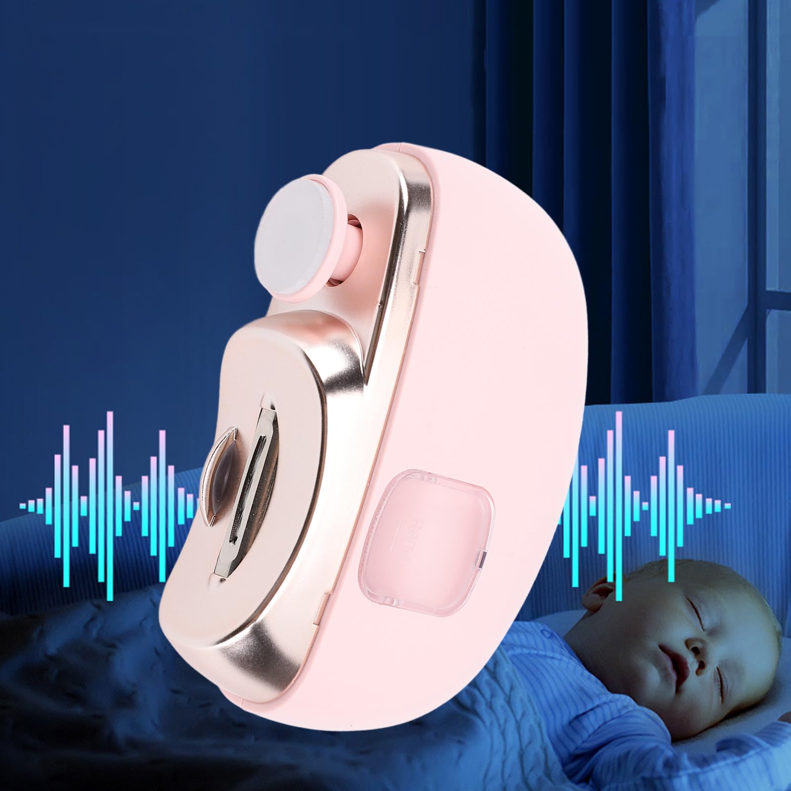 Electric Nail Clipper Multifunctional Electric Nail Grinder with LED Light AntiPinch Design 2 Speedsfor Baby Kids Adults Seniors Portable USB Rechargeable Nail Trimmer for Home (3)