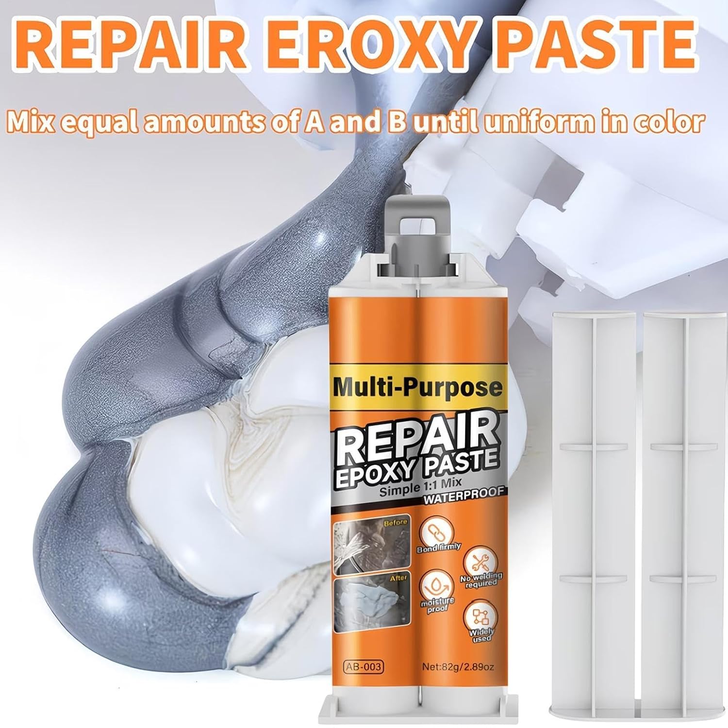 Metal Repair Glue 85ml Casting Temperature Resistant Adhesive Filler