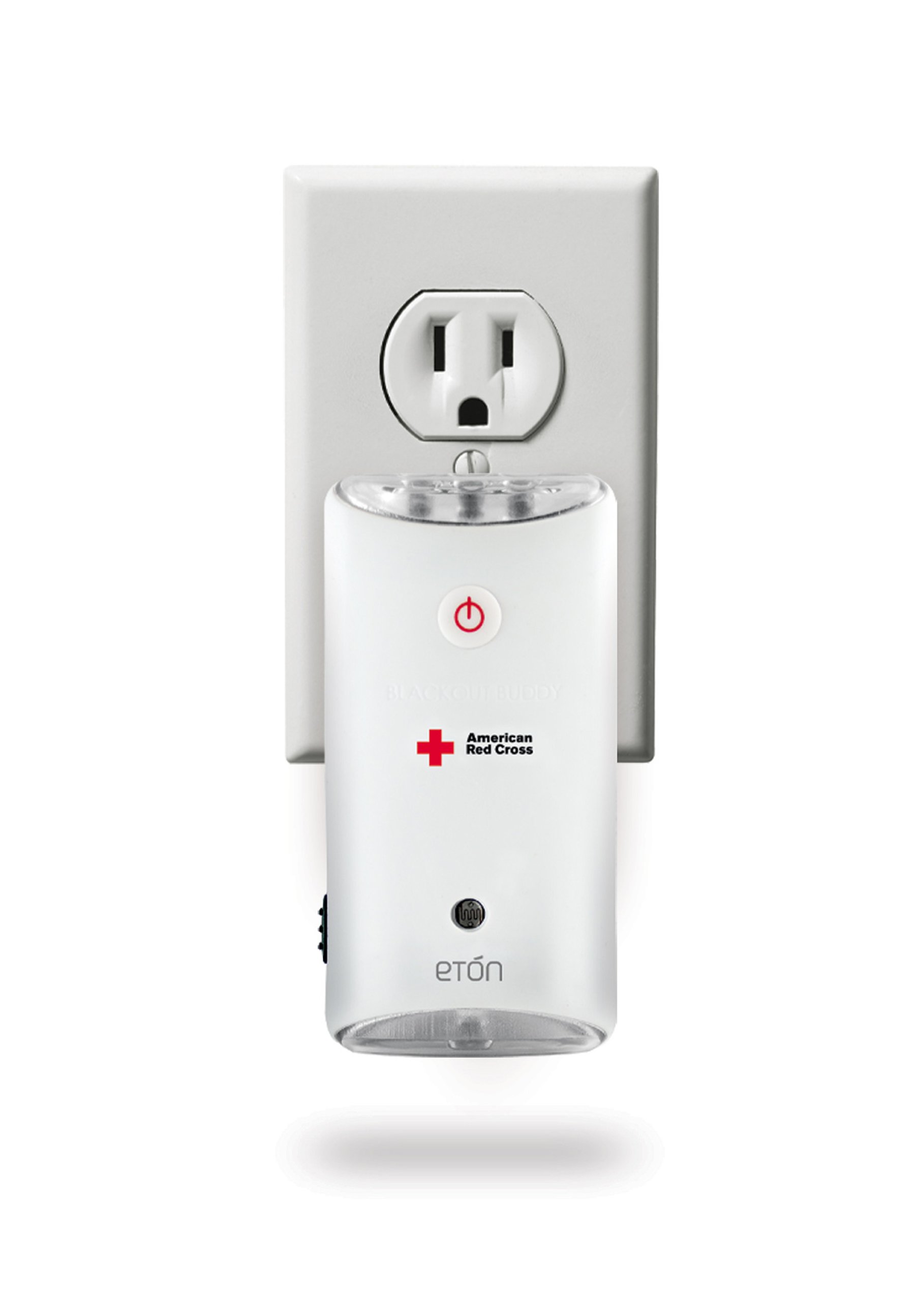 blacout buddy rechargable red cross flashlight American Red Cross Blackout Buddy Emergency LED Flashlight, Automatic  Blackout Alert & Nightlight , Pack of 2 - Basic Handheld Flashlights
