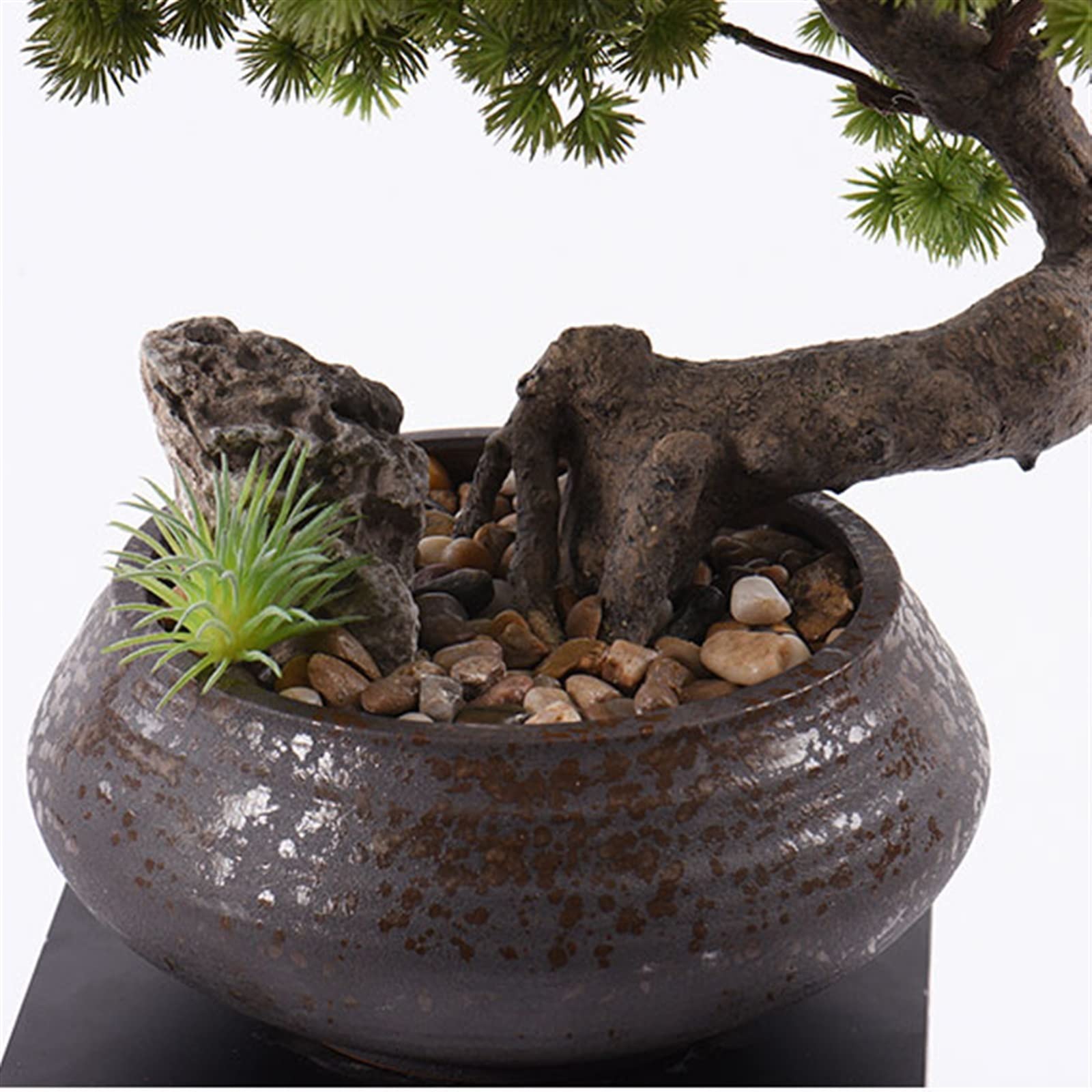 Symulowane rośliny doniczkowe Małe sztuczne rośliny Bonsai drzewo dekoracja biurka sztuczne rośliny do wnętrz Mini sztuczne rośliny z doniczkami ceramicznymi na stół domowy biurko Dekoracje wnętrz