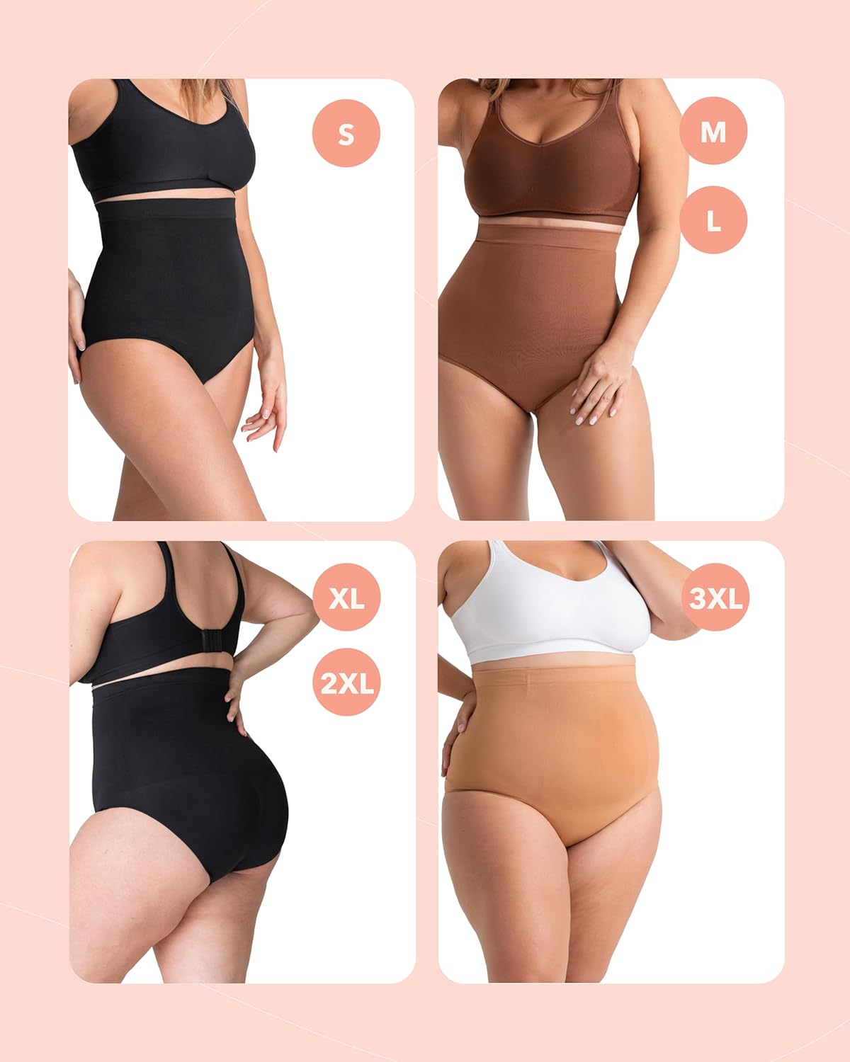 SHAPERMINT Shapewear for Women - Seamless Shapewear Tummy Control Panty, Body Shaper, Tummy Control Underwear for Women - Image 4