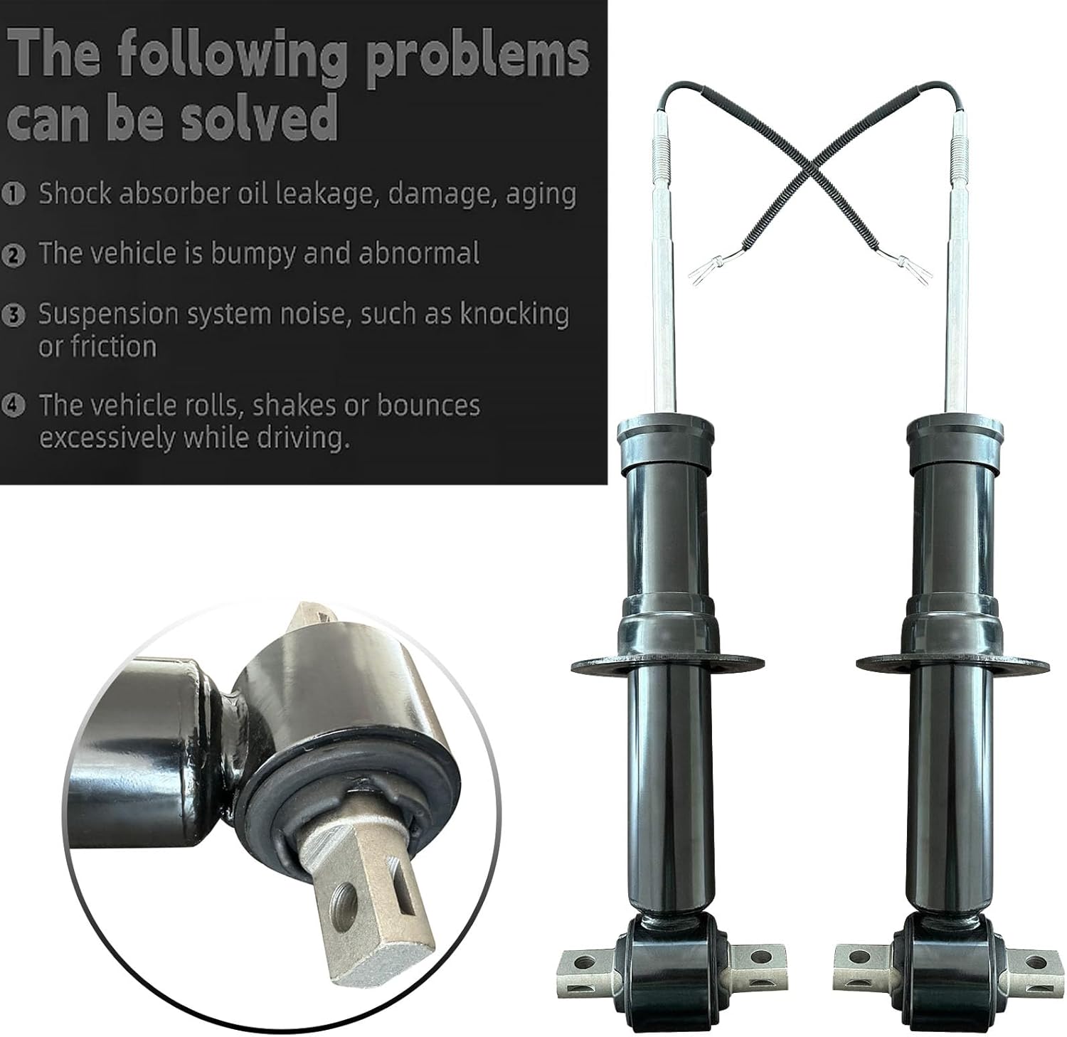 Pair 84176631 Front Shock Absorber Struts Assembly for 2015-2020 Cadillac Escalade Tahoe Suburban Silverado GMC Sierra 1500 Yukon XL w/Magnetic,Replace# 84977478,23312167/84061228