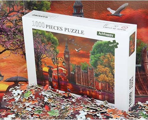 Miniatura 5 de Rompecabezas de 1000 piezas, rompecabezas de 1000 piezas, 1000 piezas, para adultos y niños, adecuado para adultos y niños (E0004, 1000 piezas, 1000