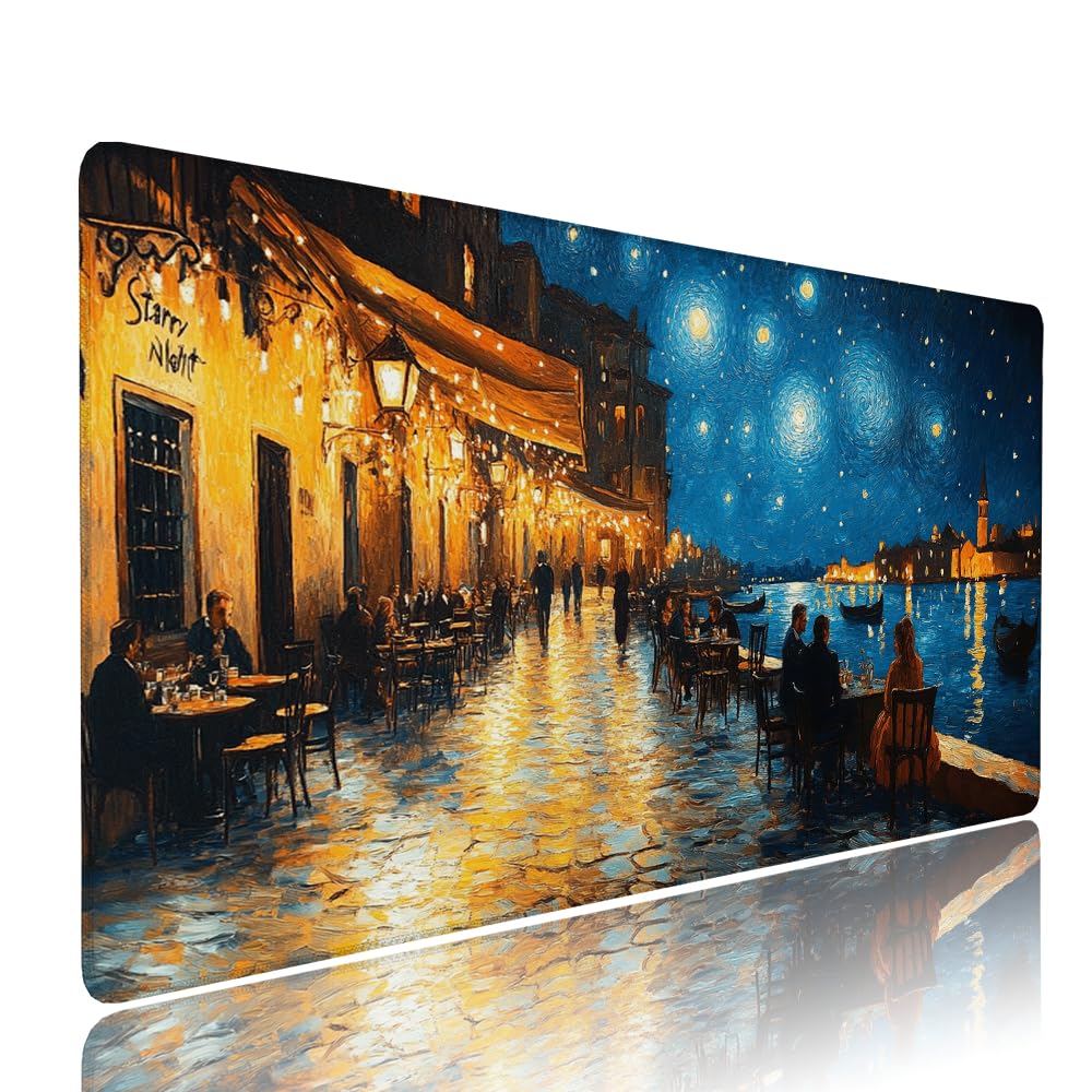 Alfombrilla de Mouse para Juegos, Giallo, XXL, Antideslizante, Impermeable, Diseño de Astratto, Extendido, Grande, 1200x600x3mm, para PC, Laptop, Ufficio, Famiglia d-564