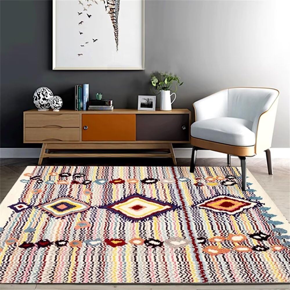 Tapis de zone rectangulaire multi-style 50x70cm pour salon
