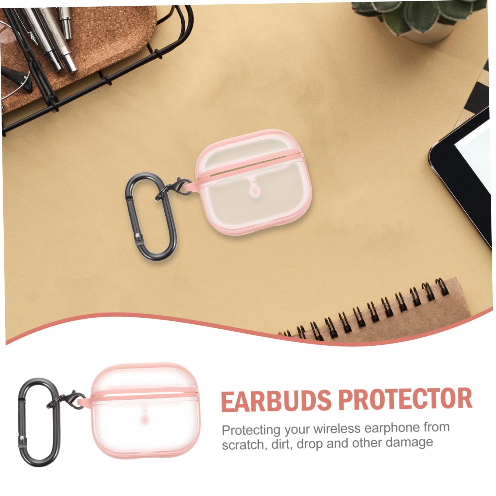 DOITOOL 3juegos Funda Protectora De TPU para Auriculares Inalámbricos Compatible Diseño Portátil y Resistente Golpes
