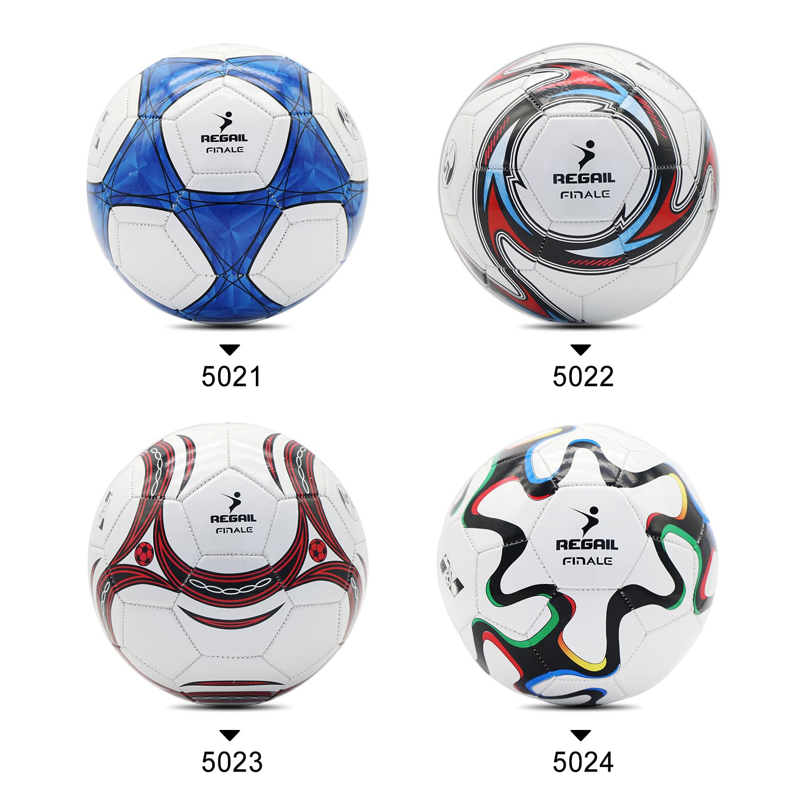 Ballon De Football Taille 5 - 21 Cm, PVC Renforcé - Idéal Entraînement Et Match (avec Sac Et Aiguille) - 2