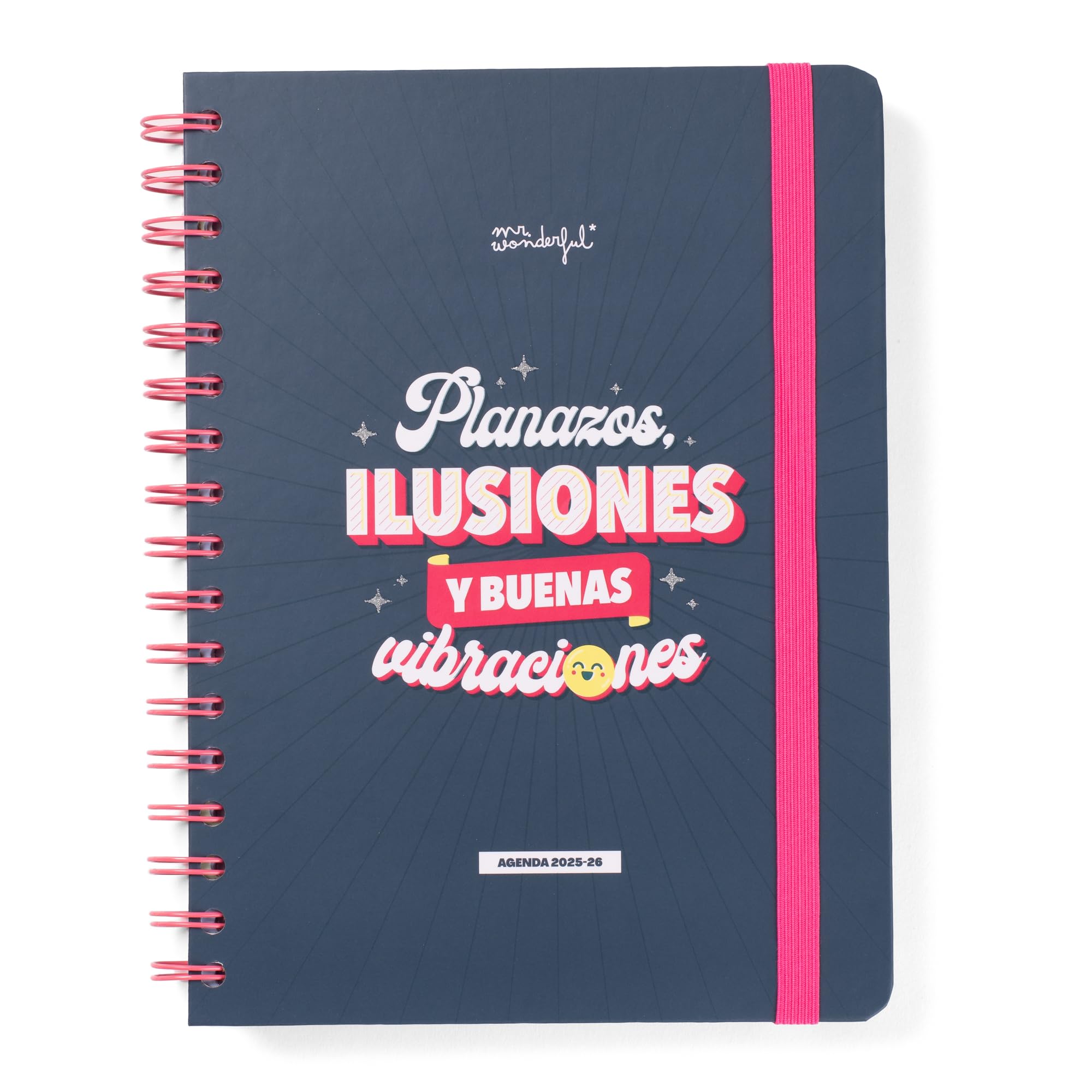 Mr.Wonderful – Wonder School Agenda 2025-26 Weekly – School Agenda with Weekly Organization – Plans, Illusions and Good Vibes