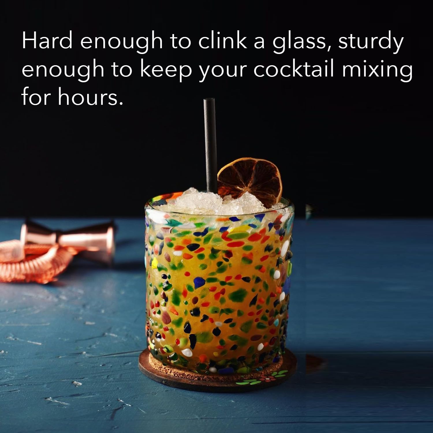 Biodegradable Cocktail Straws 5.5 Inch - 100 Count, Vegan-Friendly, Gluten-Free & Compostable, Never Cracks, 100% Flavourless, Eco-Friendly Drinking Straws Alternative to Plastic Straws - Image 5