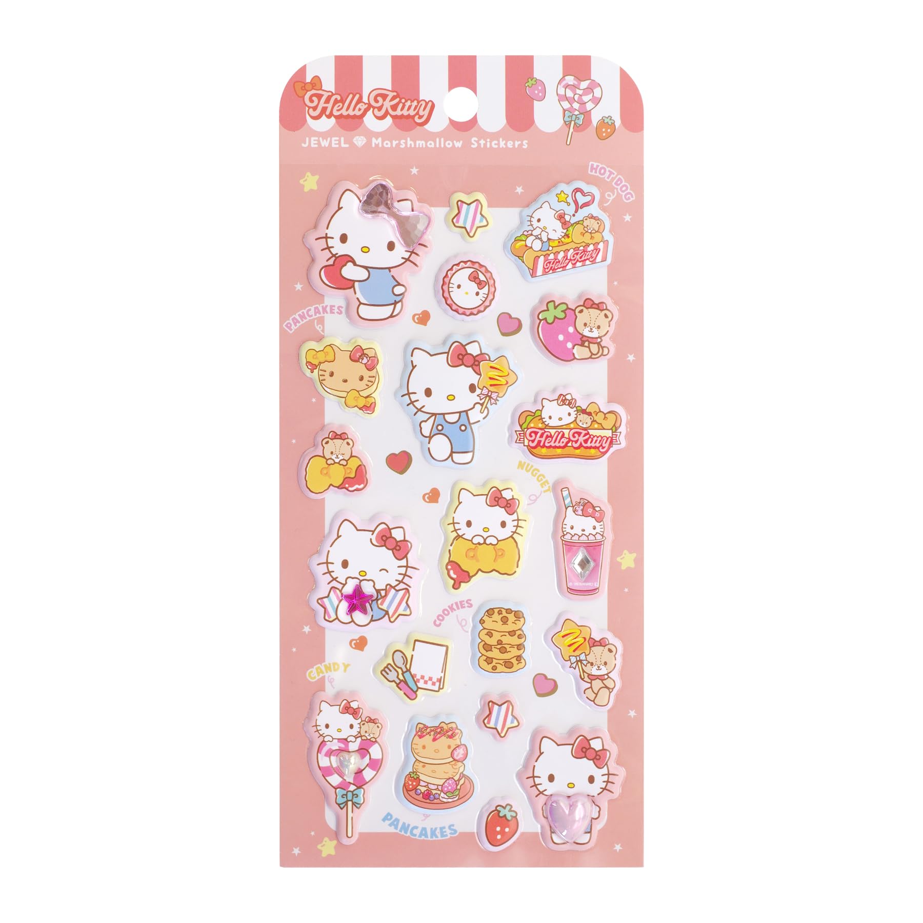 Amazon.co.jp: ティーズファクトリー ジュエルマシュマロステッカーズ
