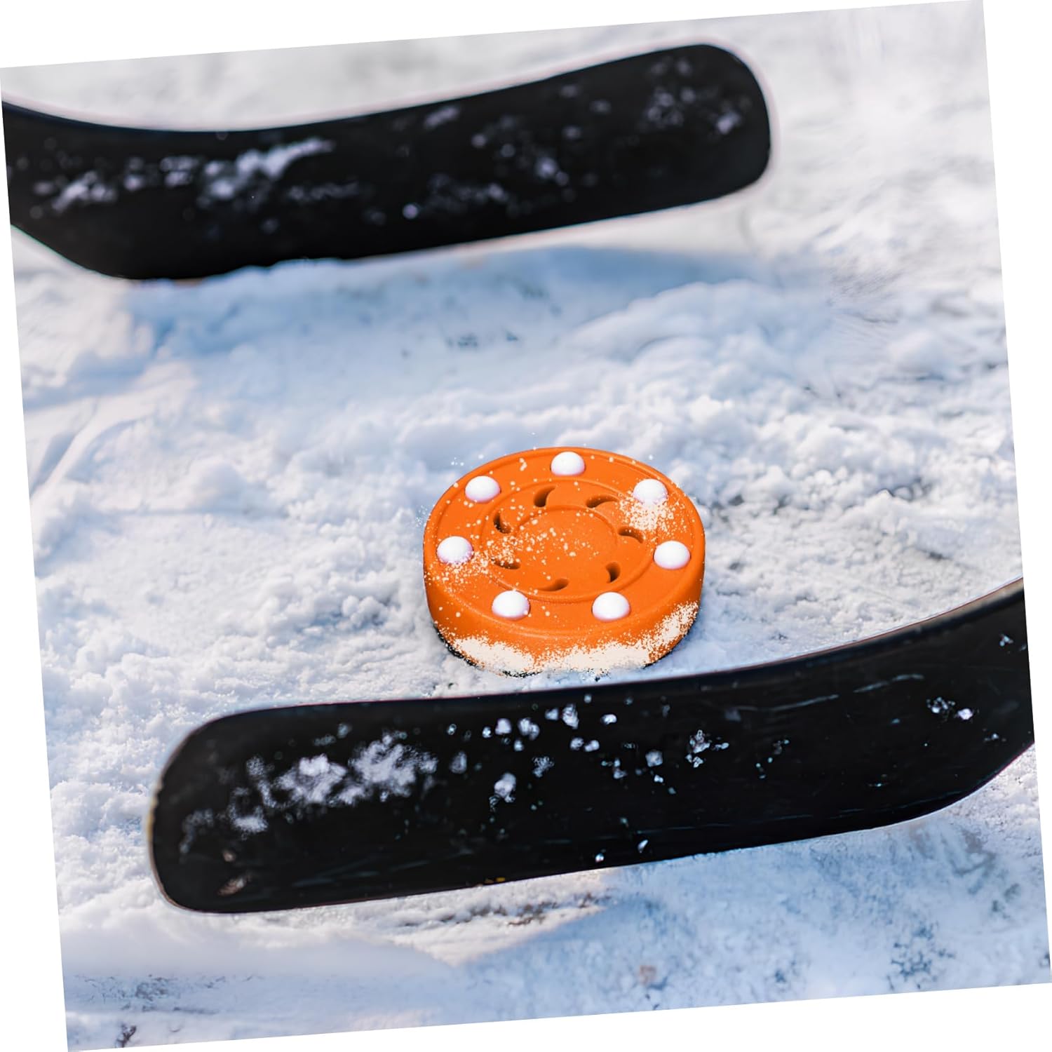 6pcs Roller Hockey Pucks Vibrant Training for Street Hockey Practice Smooth Movement and Skill Enhancement Bright Colors for High Visibility