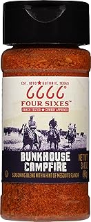 6666 Four Sixes Bunkhouse Campfire Seasoning, 3.4 Ounce