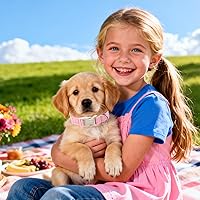 Vista 170 de DOGWONG Collar de perro Airtag de algodón y cáñamo, collar resistente para perros con soporte para Airtag, collares verdes para perros pequeños