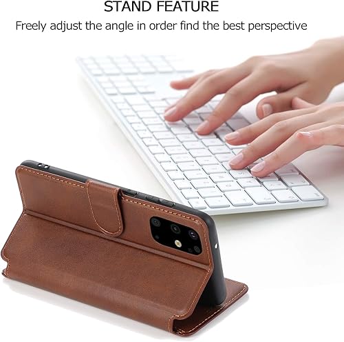 Miniatura 3 de QLTYPRI Para Samsung Galaxy S21 5G Caso PU Funda De Cuero Flip Con Ranuras Para Tarjetas Soporte De Visión Cierre Magnético Flip Folio Cubierta