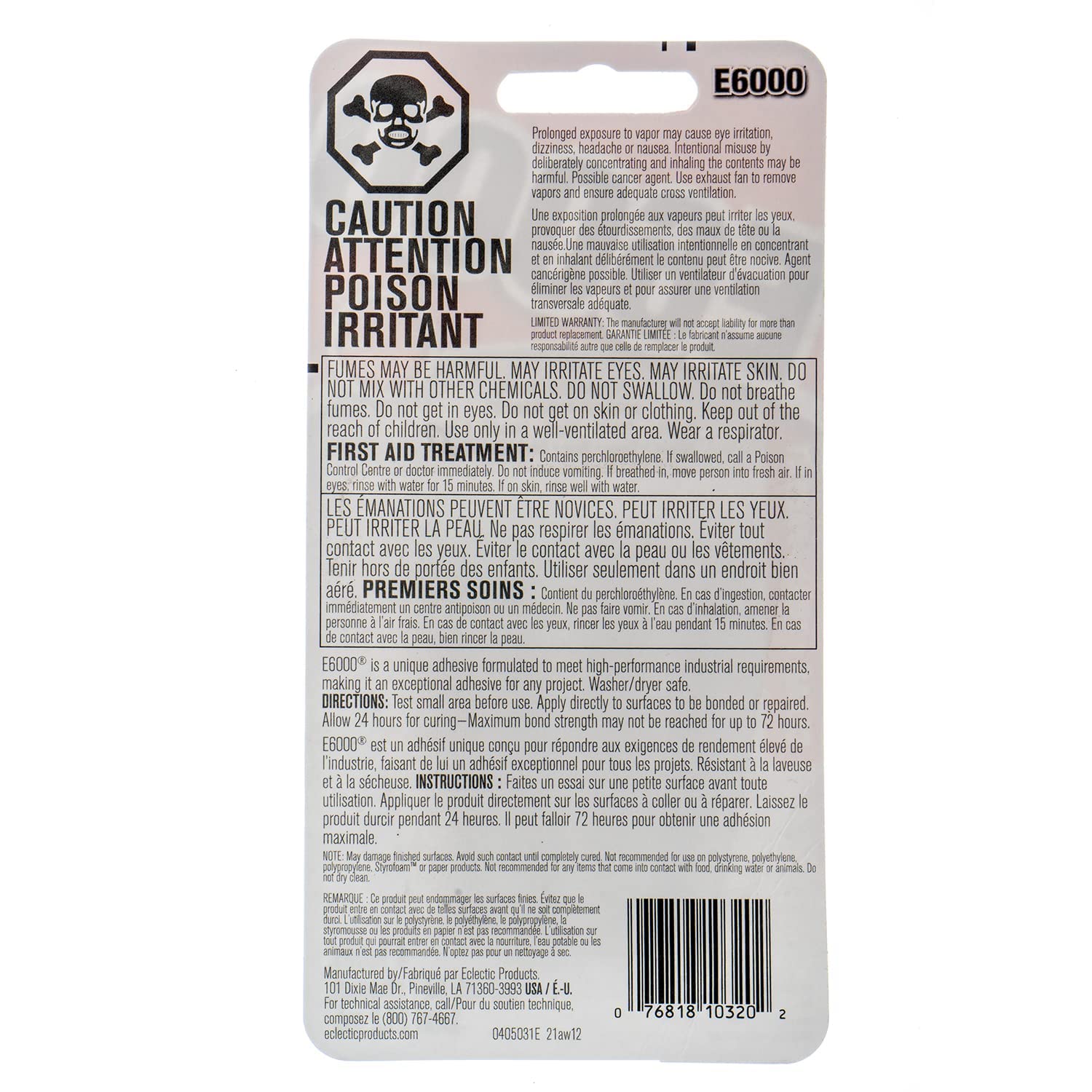 John Bead E-6000 Glue Mini Tubes | Transparent, Multi-Purpose, Craft Glue | 4 Tubes of 5.3ml Each | Dries Clear | Medium to High Viscosity