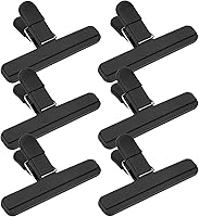 EWOID 6 Pack Large Chip Clips - Heavy Duty Food Bag Seals for Snacks, Kitchen Storage, Office Use - 6x3.5 Inch Airtight Grips