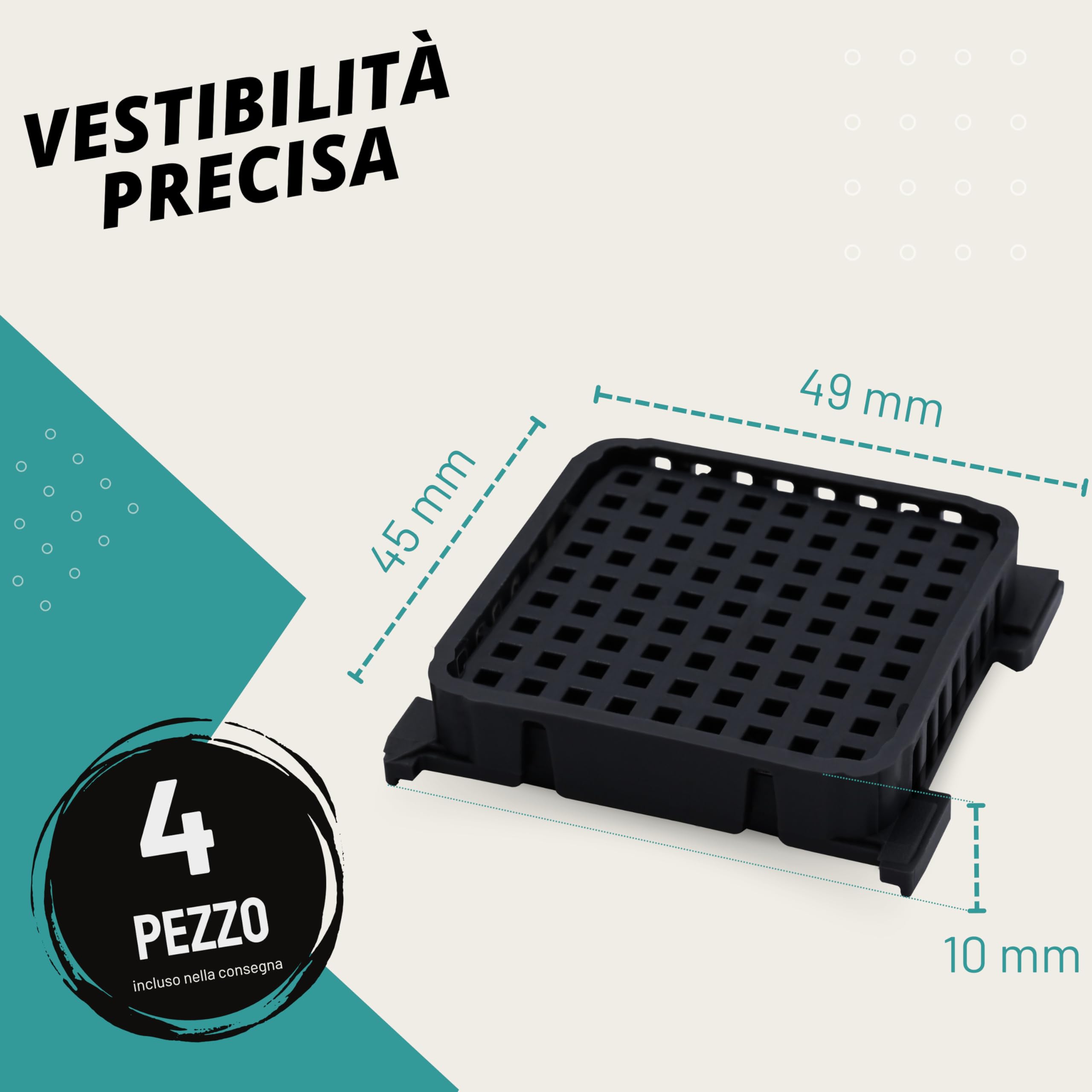 FilterBase® Fresh Air Filtri per frigorifero Liebherr | 4 pezzi | Filtro al carbone attivo compatibile con 9096989 9882460 988246000 e 7440021-00