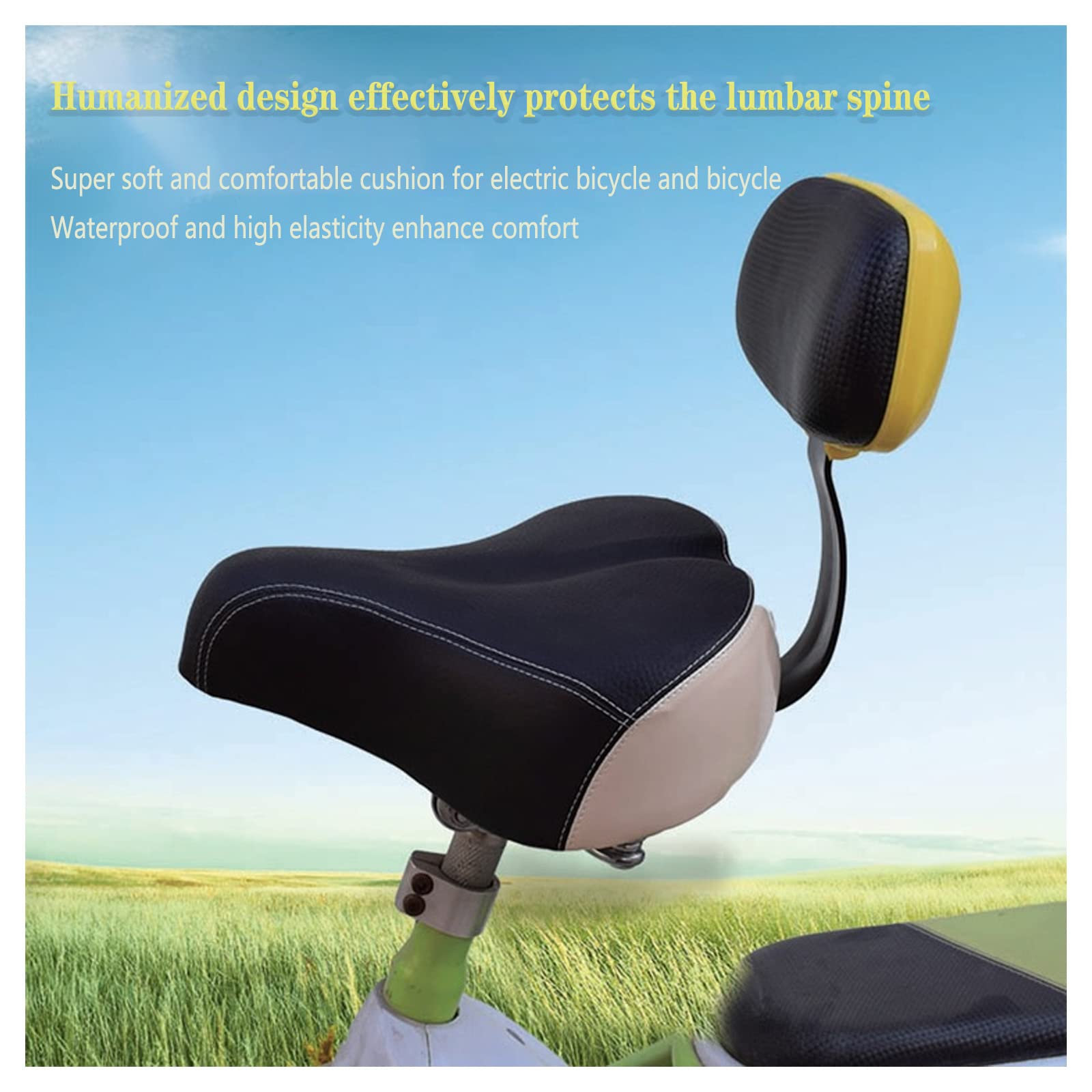 Seggiolino Bici Posteriore Sella Bici Con Schienale Extra Large