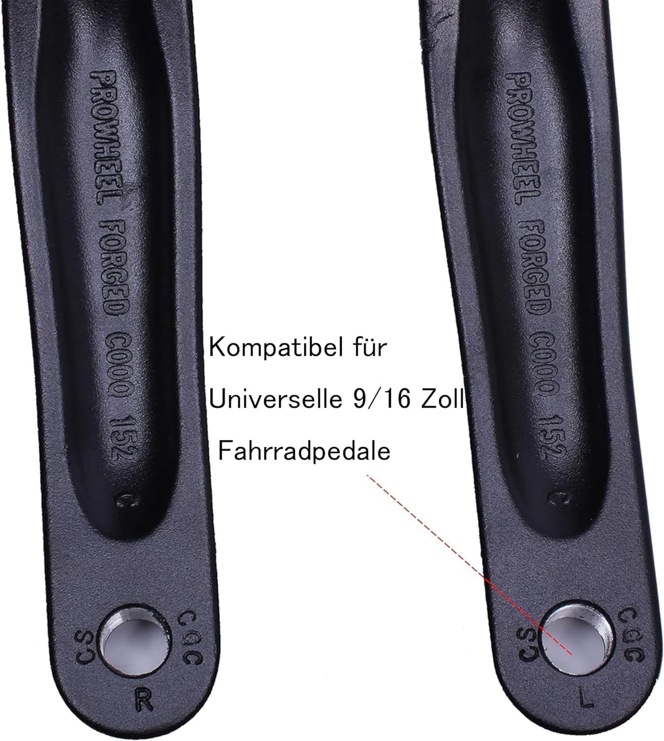 Prowheel Ebike ISIS Crank Arm,127MM/140MM/152MM/160MM/165MM/170MM/175MM Electric Bicycle Crank Arm for ISIS Mid Drive Motor,Bosch GEN4,PW-X3/PW-X2,BANGFANG M620,Brose Standard/MAG,GX0