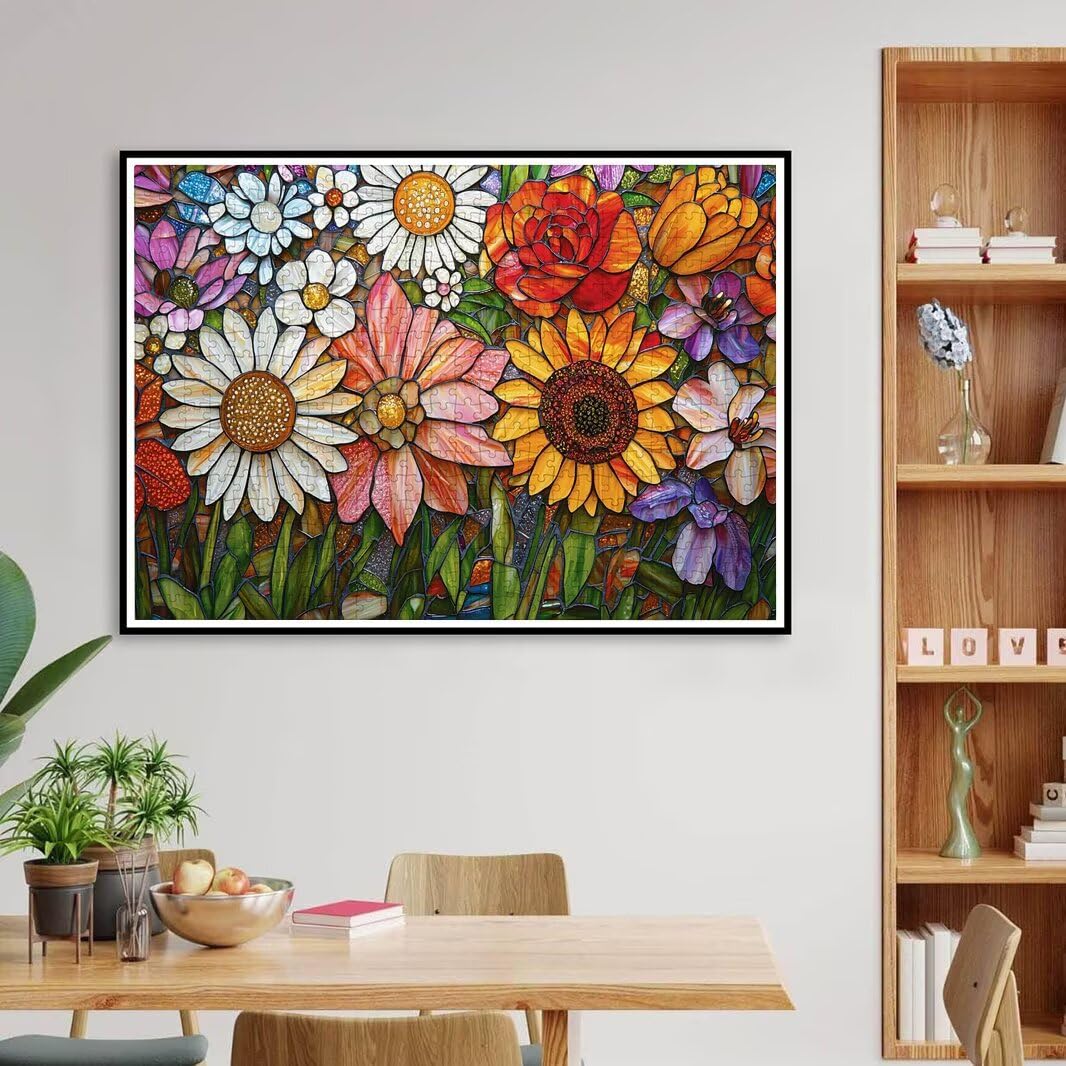 Puzzle dla dorosłych 1500, kwiaty puzzle dla dorosłych -4838
