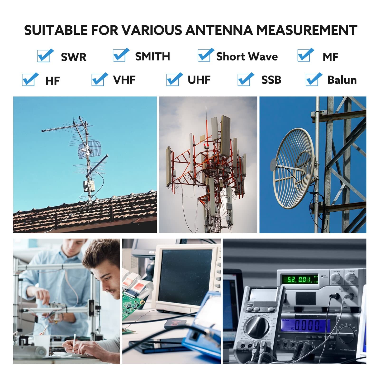 Analizator sieci wektorowej VNA V2 Plus4 50 KHz-4 GHz 4 Cal TFT krótkofalówka HF VHF UHF 70-90 dB z baterią 3200 mAh,Wiele Funkcji Pomiarowych(Option 1)