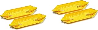 Chef Craft Corn Cob Dishes with Holders, 4-Pack