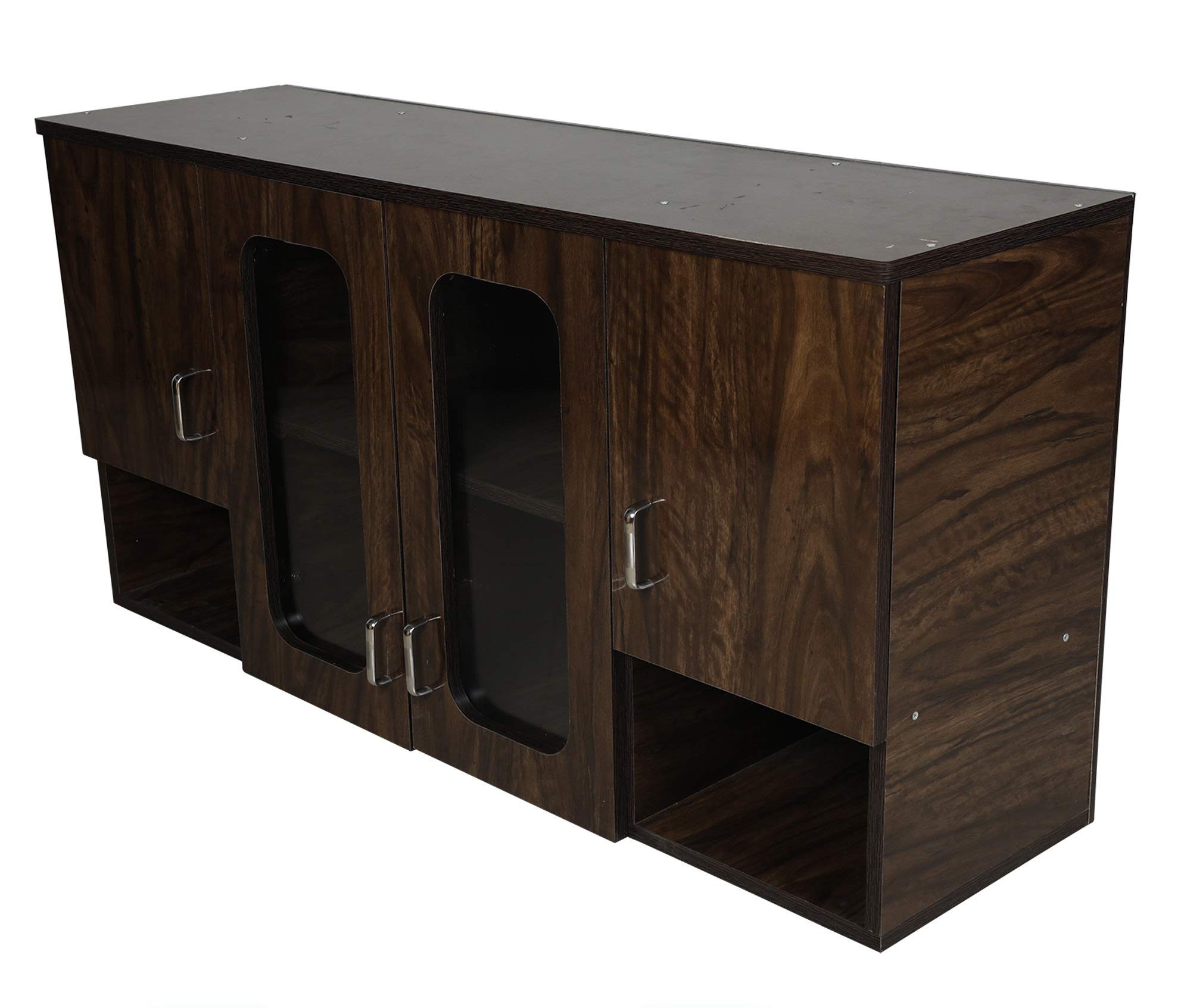 Kitchen Cabinet with Glass, Brown-image-46