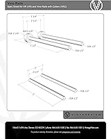 Vista 6 de VintageView Vino Series - Estante para botellas de vino montado en la pared para 1 botella (bronce dorado) para instalaciones de paneles de yeso