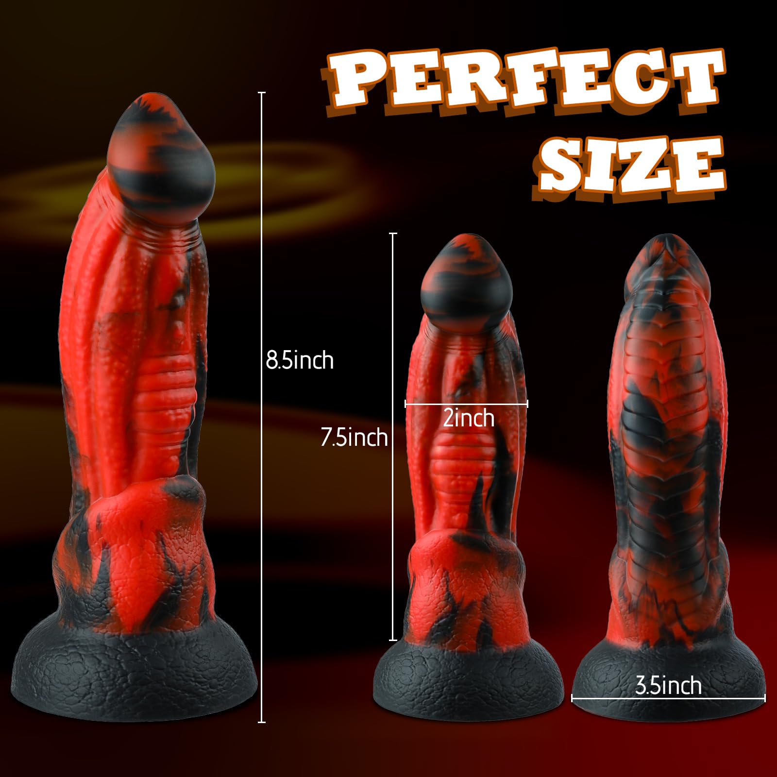 Amazon.com: Monster Realistic Dildo Sex Toys for Women, 8.5 Inch Huge Dragon  Dildo with Strong Suction Cup for Hands-Free Play, Big Anal Dildos,  Silicone Fantasy Thick Dildo Prostate Massager Anal Plug Adult