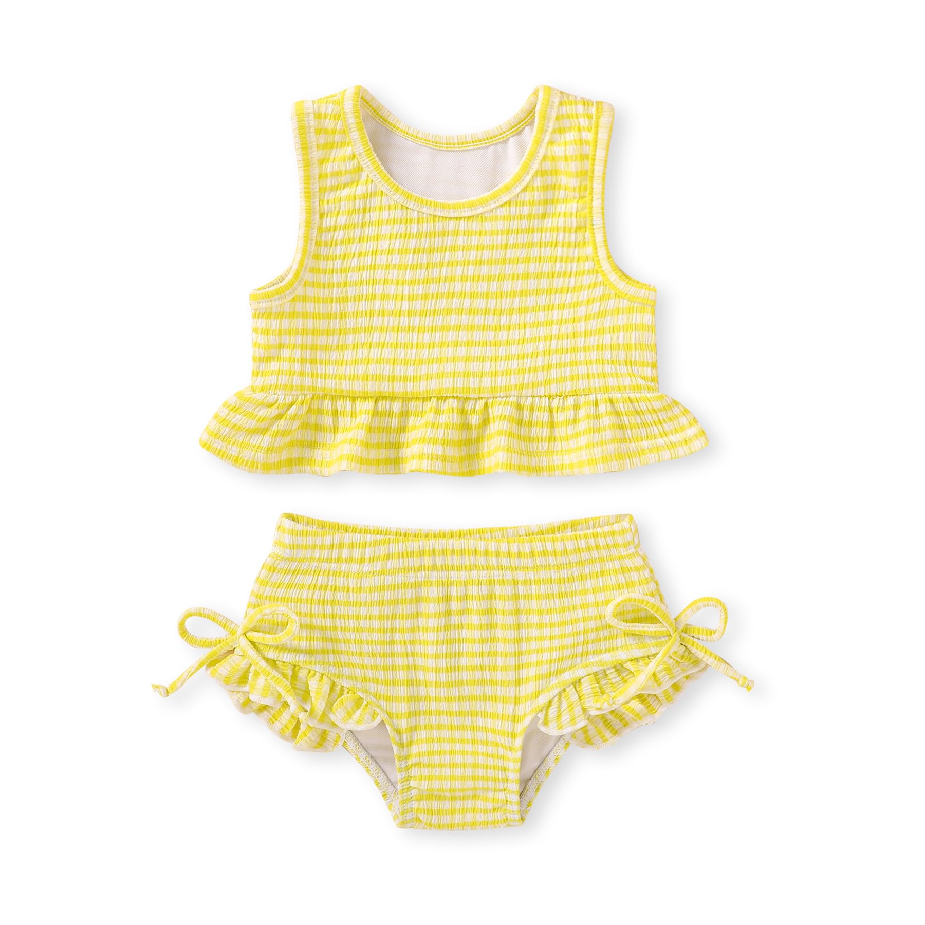 HAPPYMA Baby Swimsuit Toddler Girl Bathing Suit Stripe Bikini
